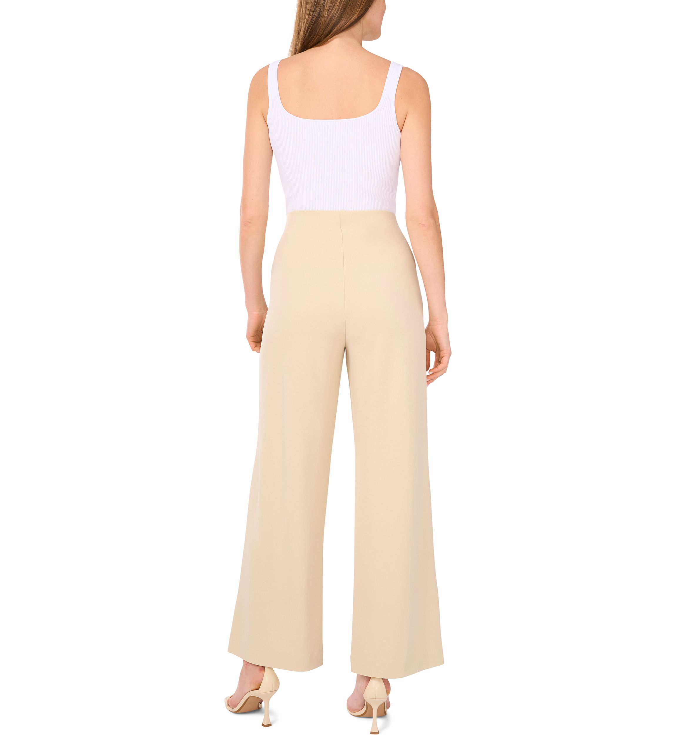Womens Pull On Wide Leg Pants 