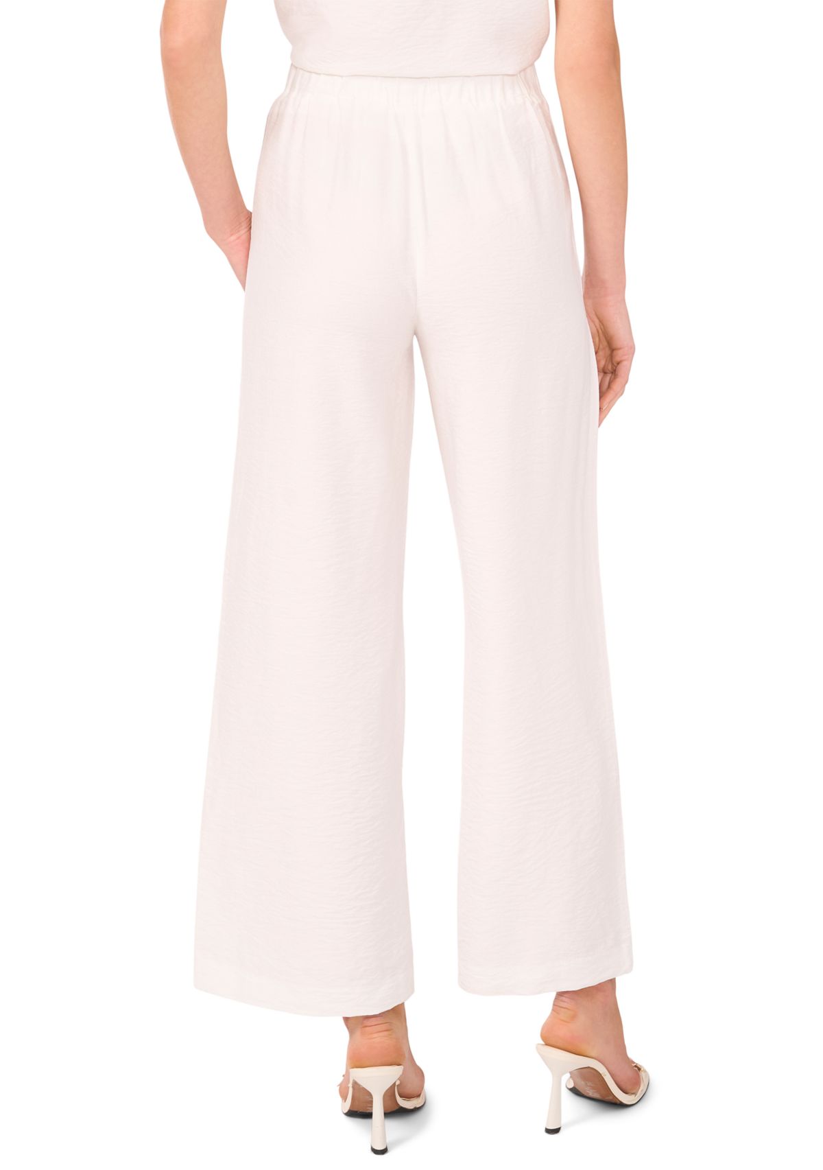 Womens Crochet Trim Pull On Pants