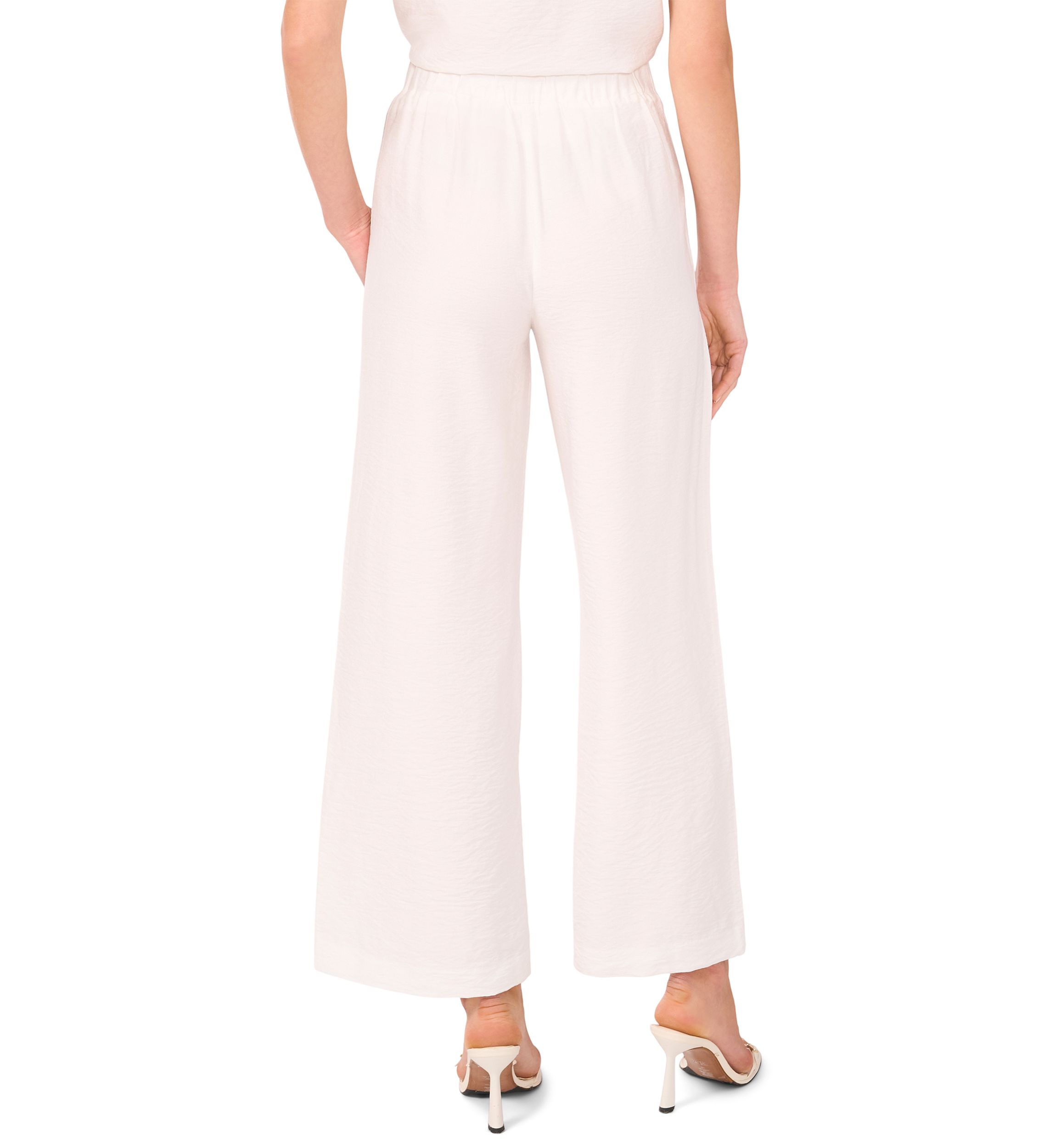 Womens Crochet Trim Pull On Pants