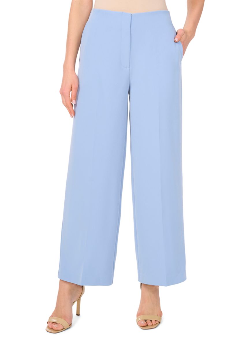 Womens Solid Satin Pants