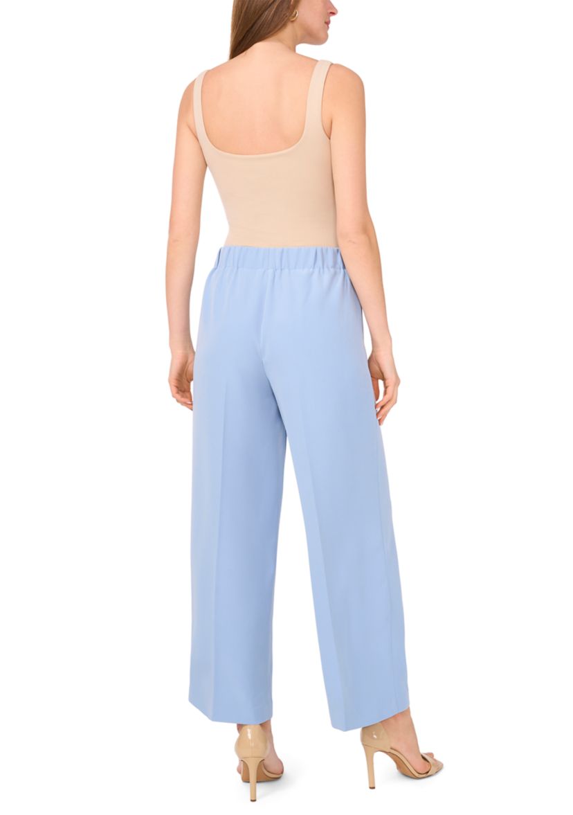 Womens Solid Satin Pants