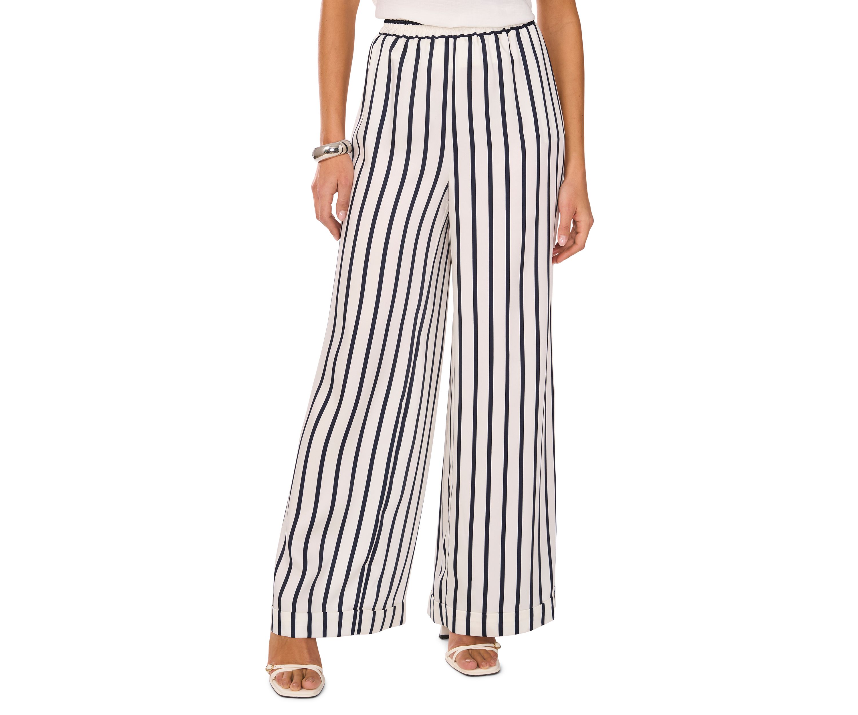 Womens Pull On Stripe Pants