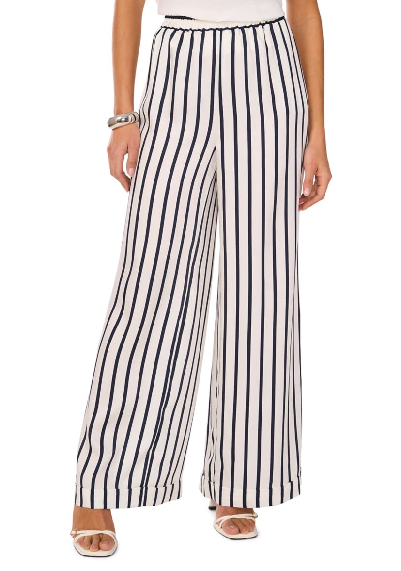 Womens Pull On Stripe Pants