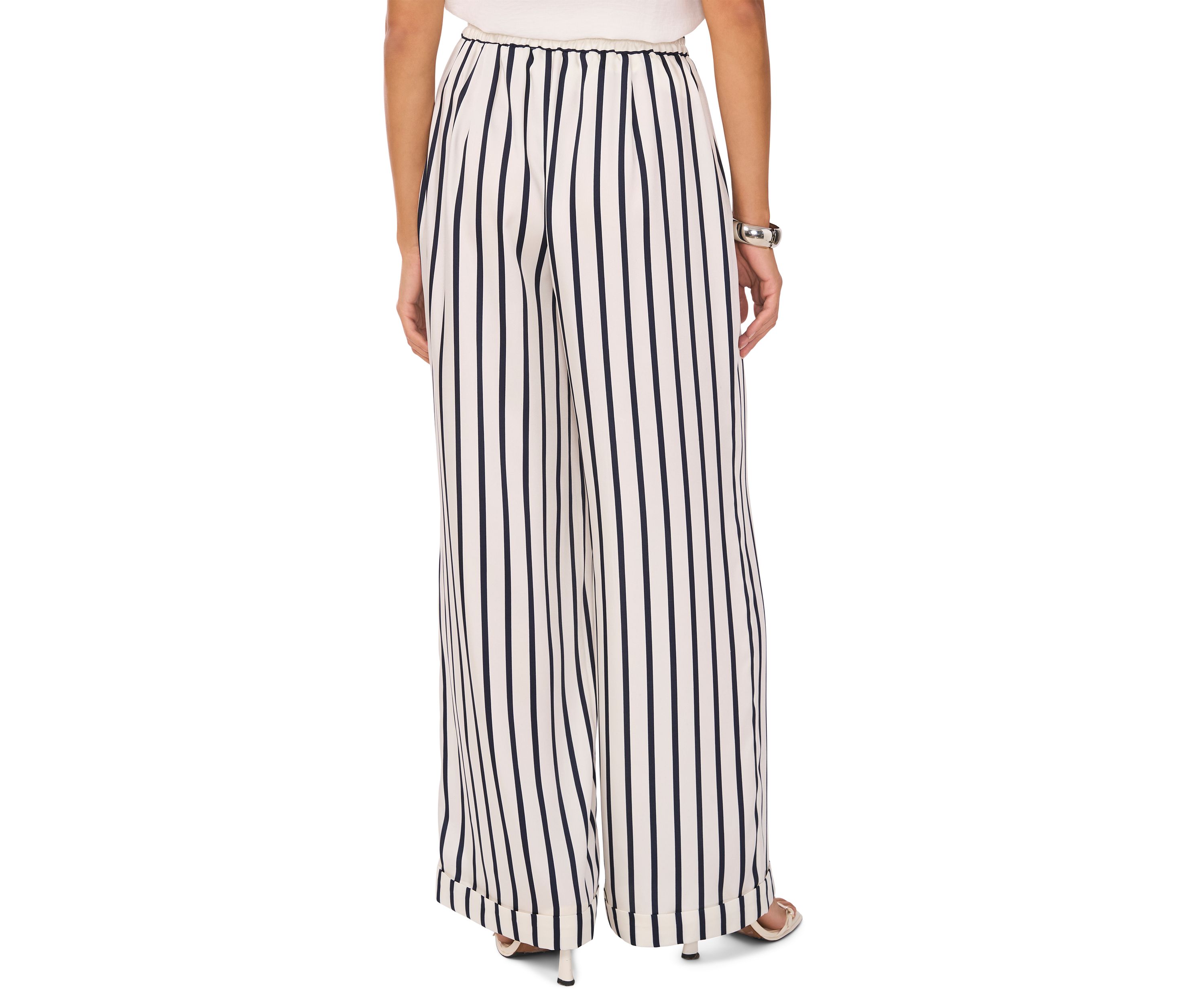 Womens Pull On Stripe Pants
