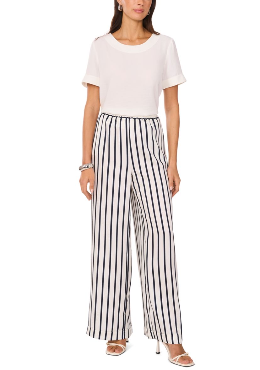 Womens Pull On Stripe Pants