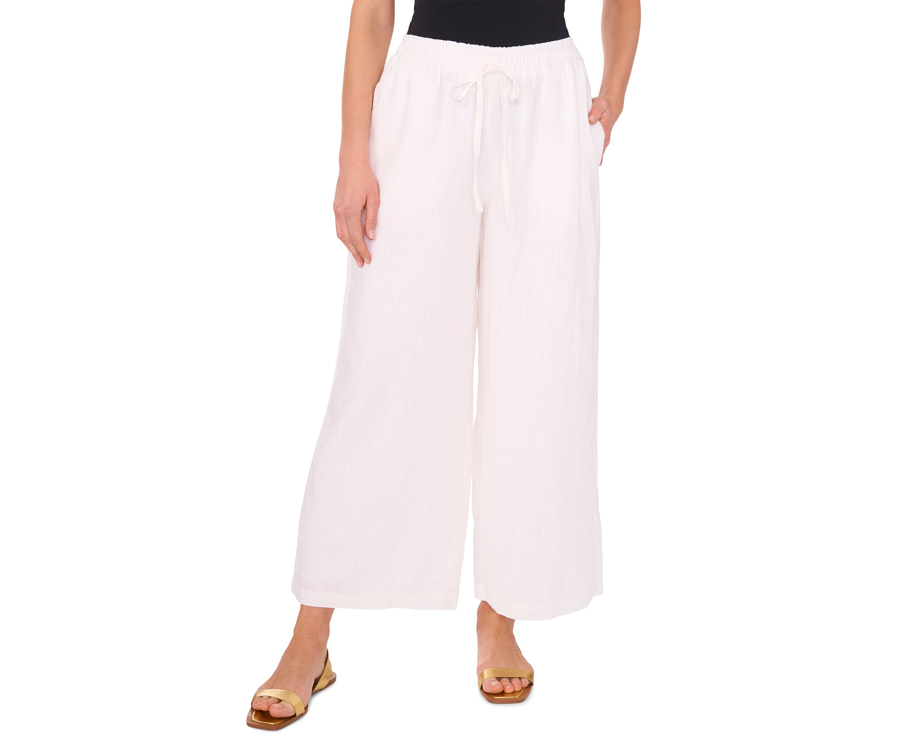 Womens Pull On Linen Pants