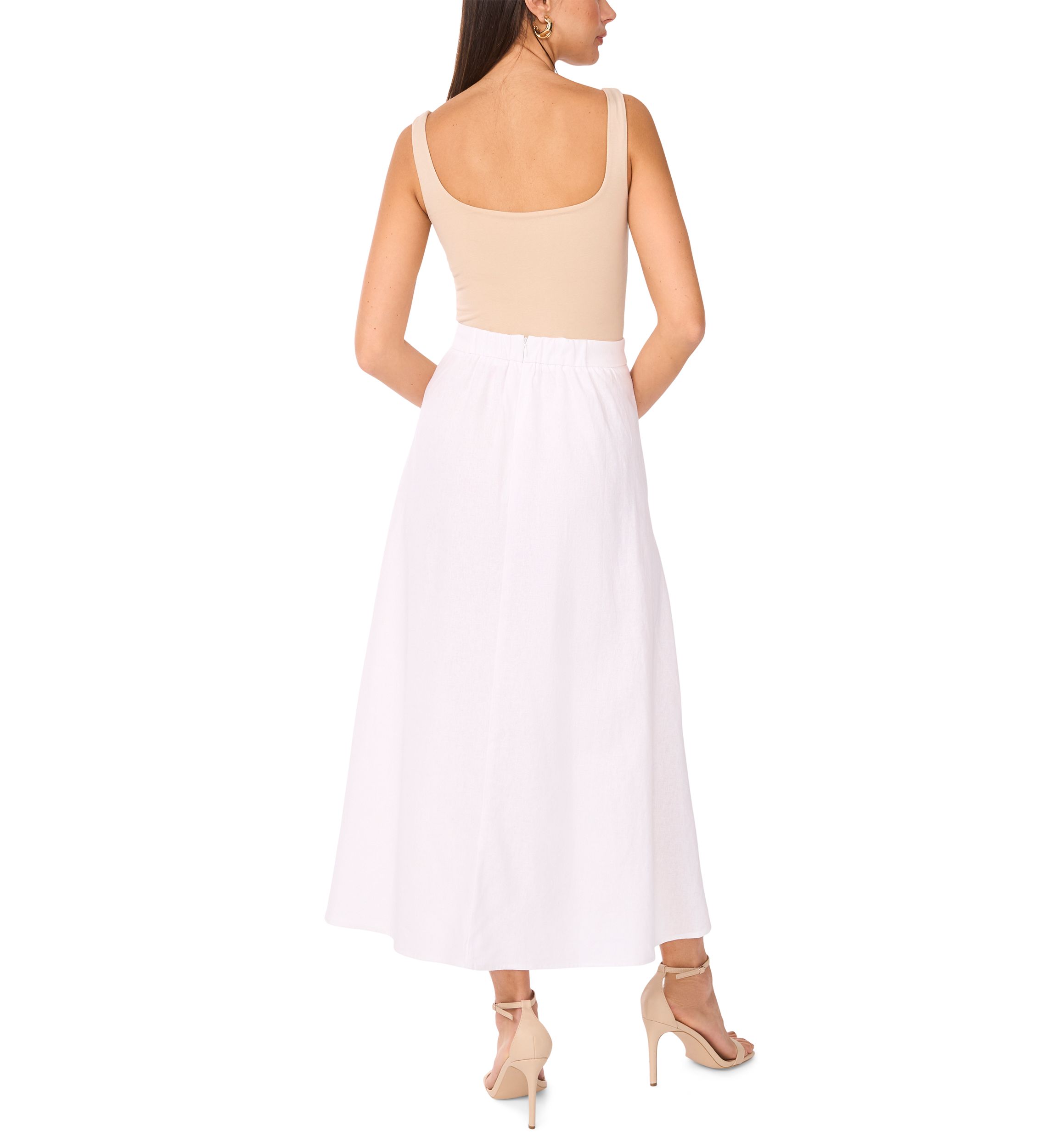 Womens Pull On A-Line Skirt 