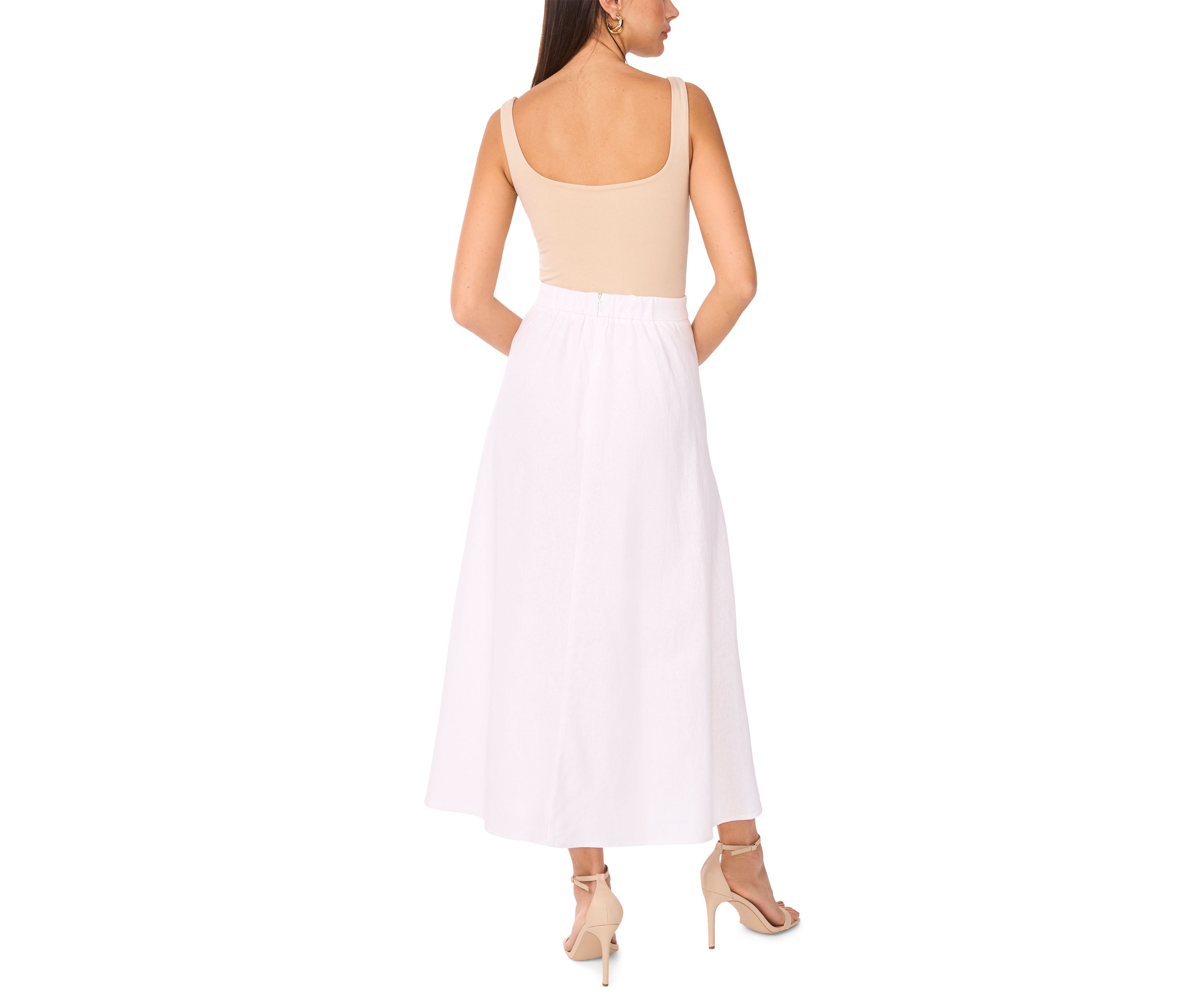 Womens Pull On A-Line Skirt 