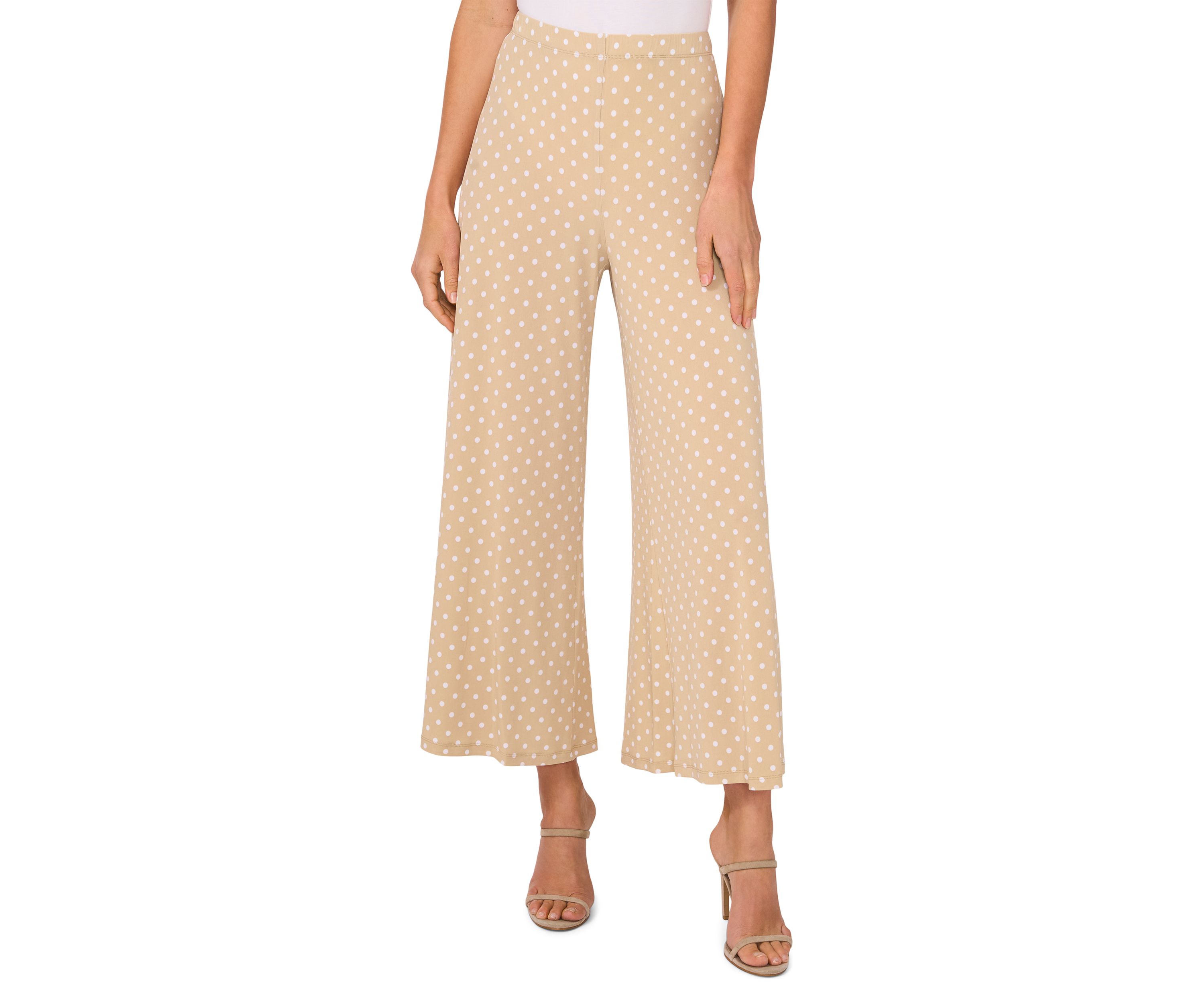 Womens Pull On Dot Crop Pants