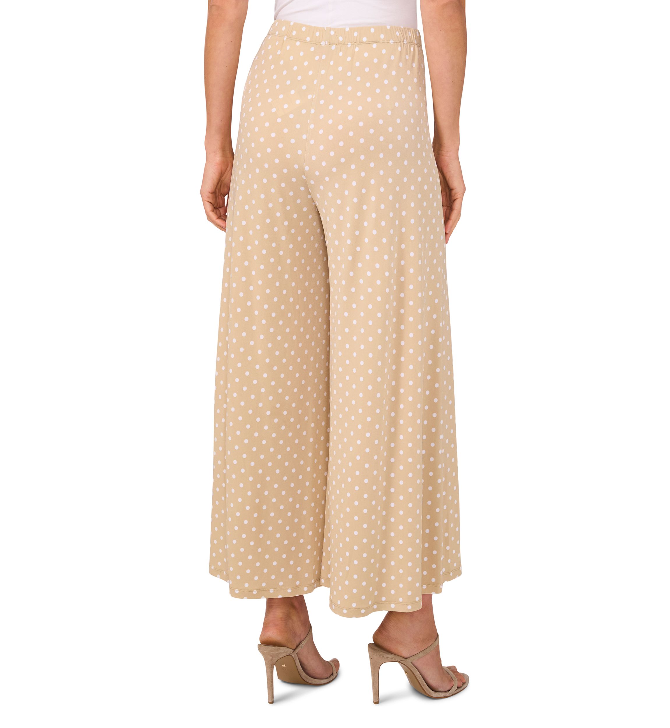 Womens Pull On Dot Crop Pants