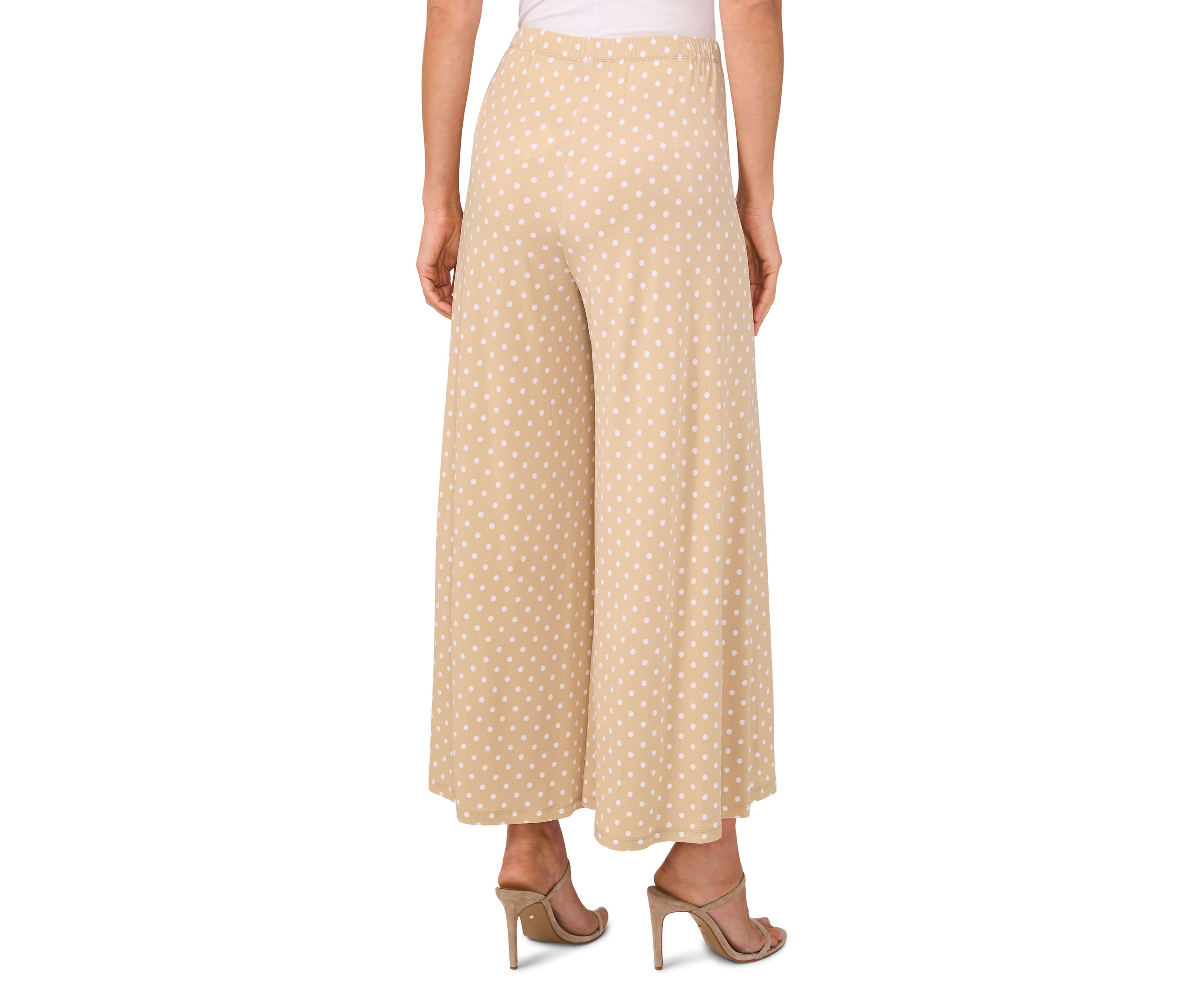Womens Pull On Dot Crop Pants