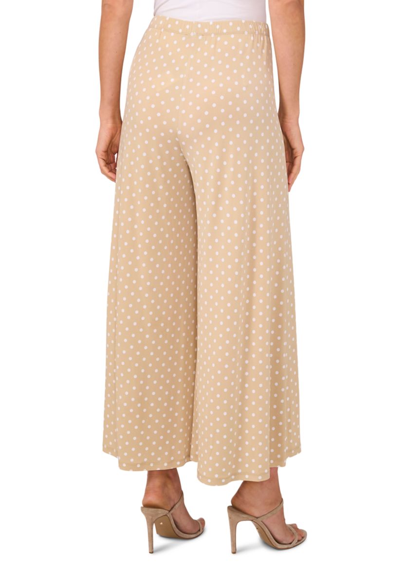 Womens Pull On Dot Crop Pants