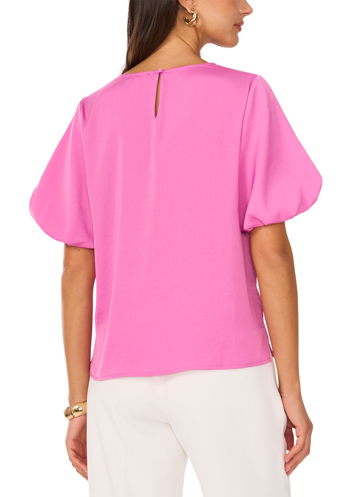 Womens Puff Sleeve Blouse