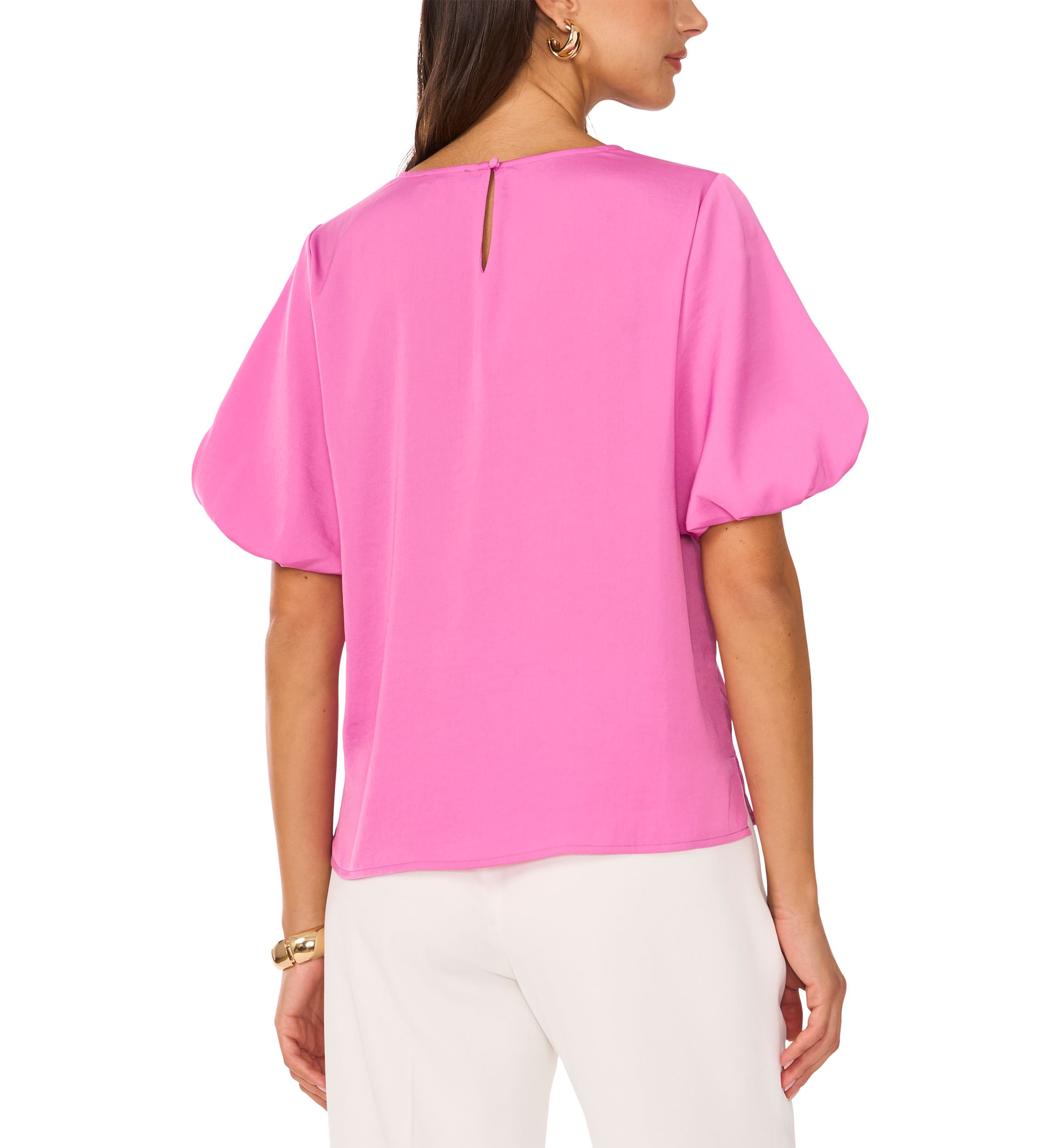 Womens Puff Sleeve Blouse