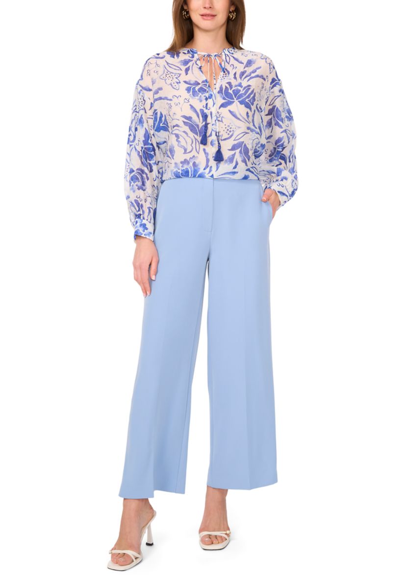 Womens Drop Shoulder Printed Blouse