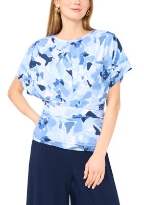 Vince Camuto Women's Dolman Sleeves Top, Blue, Large