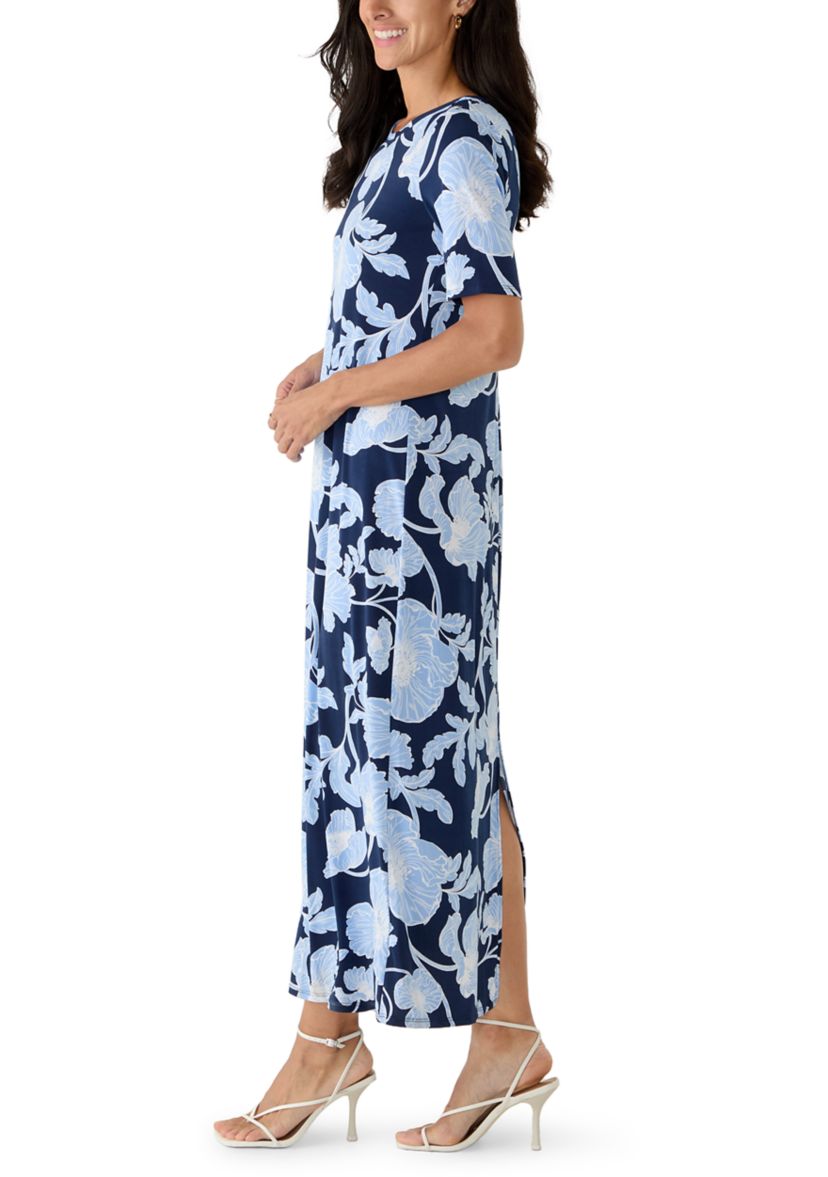 Vince Camuto Women's Short Sleeve Floral Maxi Dress | Belk