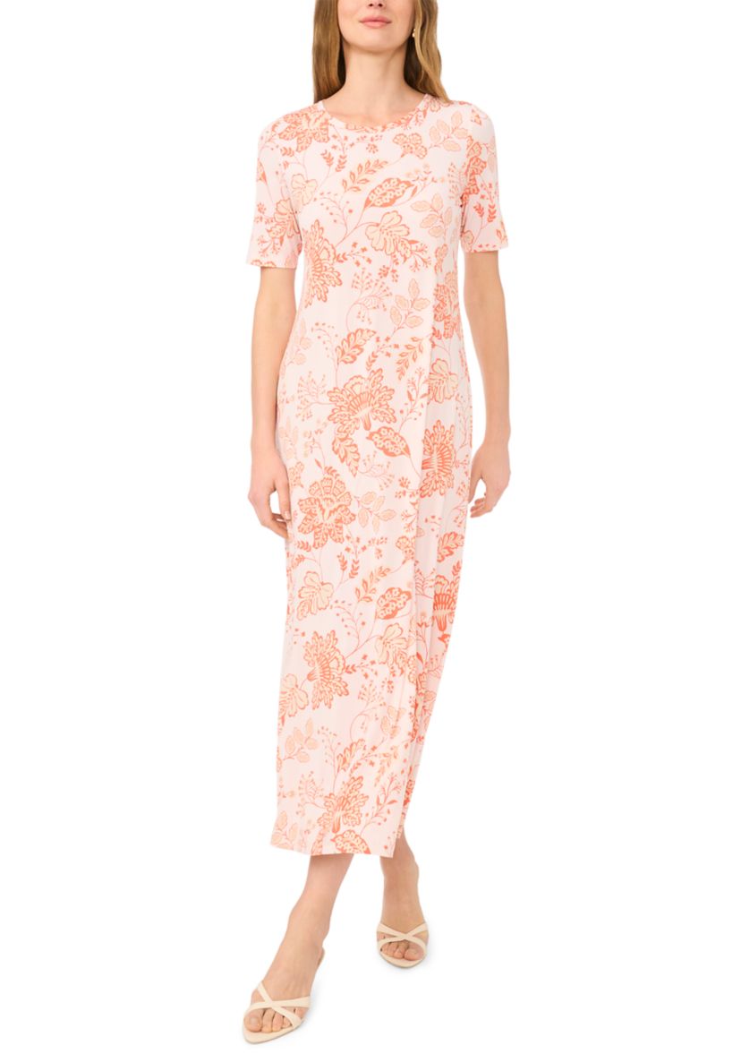 vince camuto floral lace sheath dress Hattie Dress in White Lace 4X main image 1