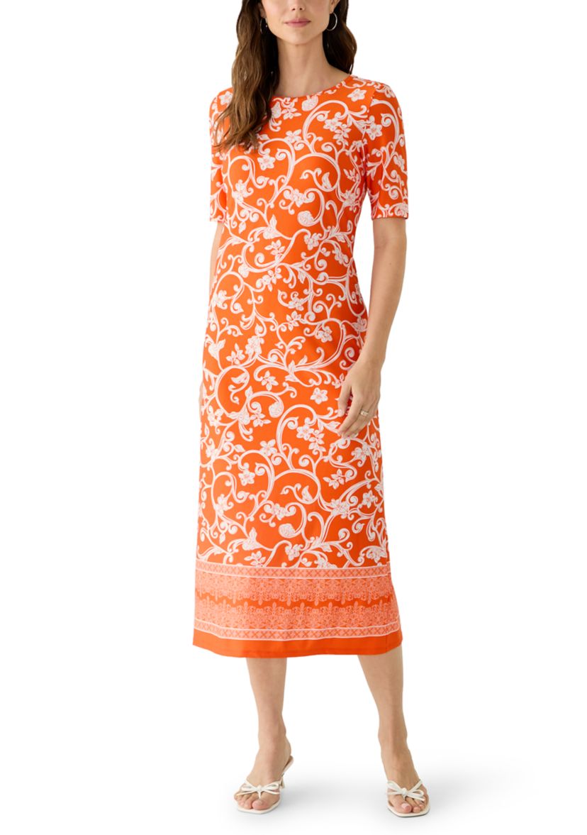 Vince Camuto Women's Scroll Border Maxi Dress | Belk