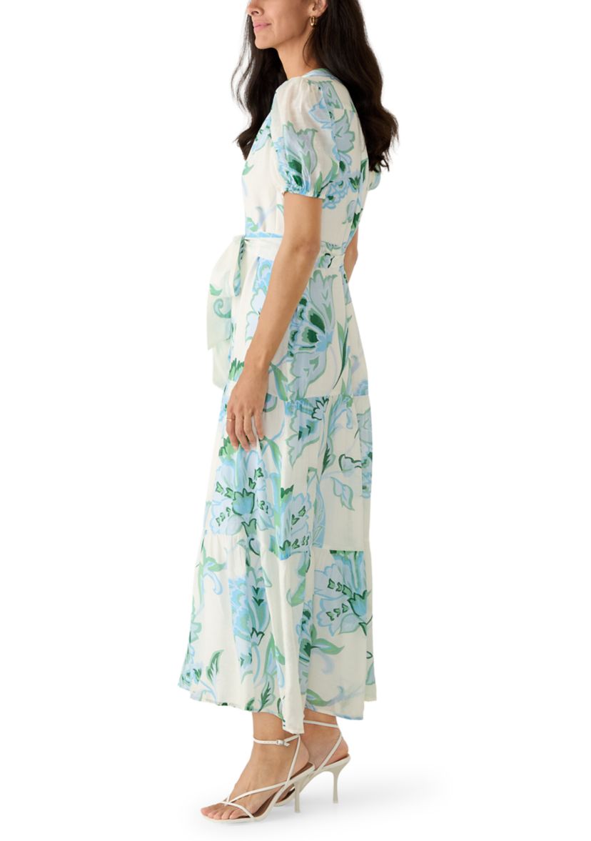 Vince Camuto Women's Short Sleeve Floral Midi Dress | Belk
