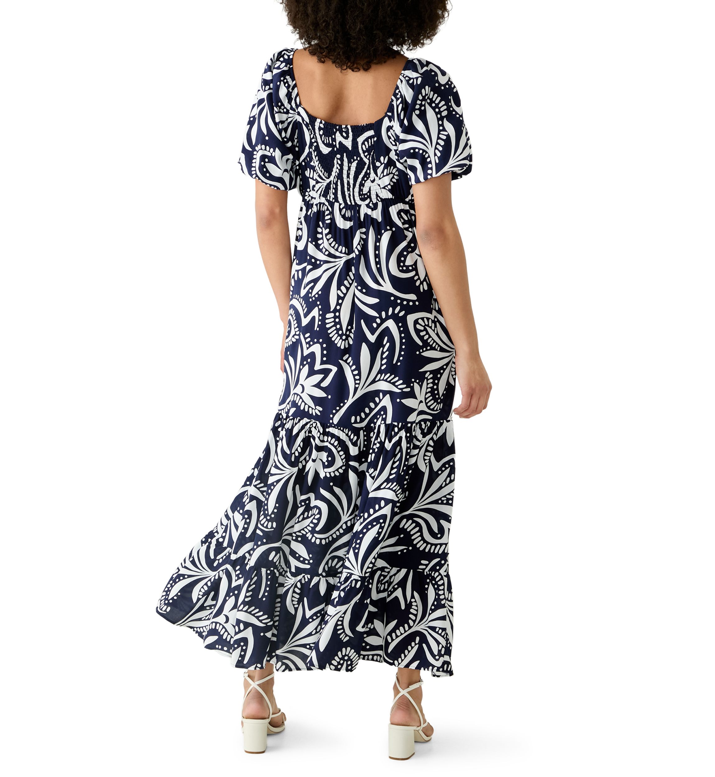 knee length dresses for ladies Women Indo Western Halter Neck Bell Sleeve Fit & Flare Midi Dress L / Black
