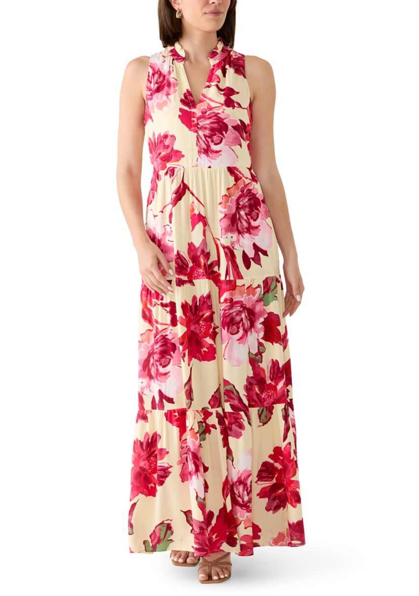 kate spade falling flower wrap dress Beaded Shirt Dress in Lilac and Orange Palm – Serafina
