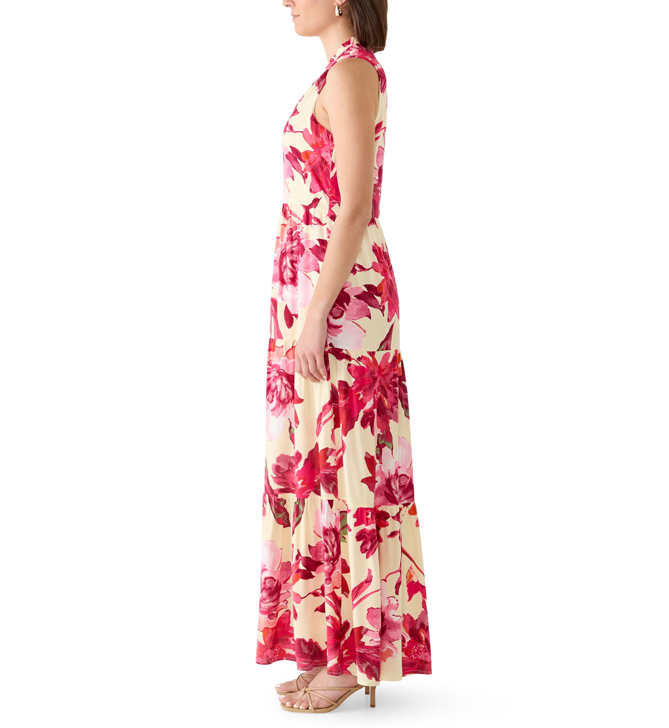 Vince Camuto Women's Sleeveless Tiered Floral Dress | Belk