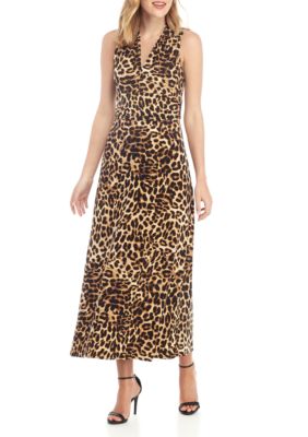 Vince Camuto Sleeveless Exotic Animal Maxi Dress | belk