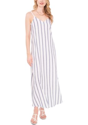 Women's Vertical Striped Sleeveless Dress