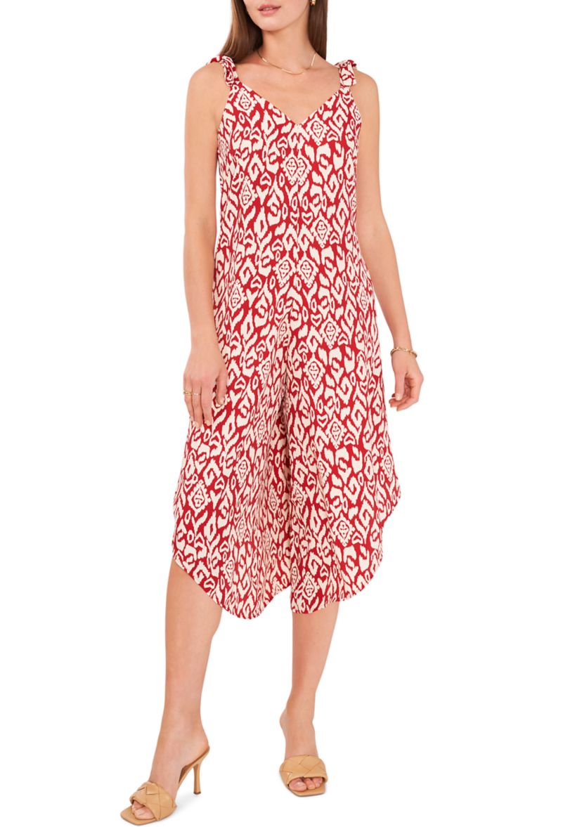 Womens Tie Strap Jumpsuit