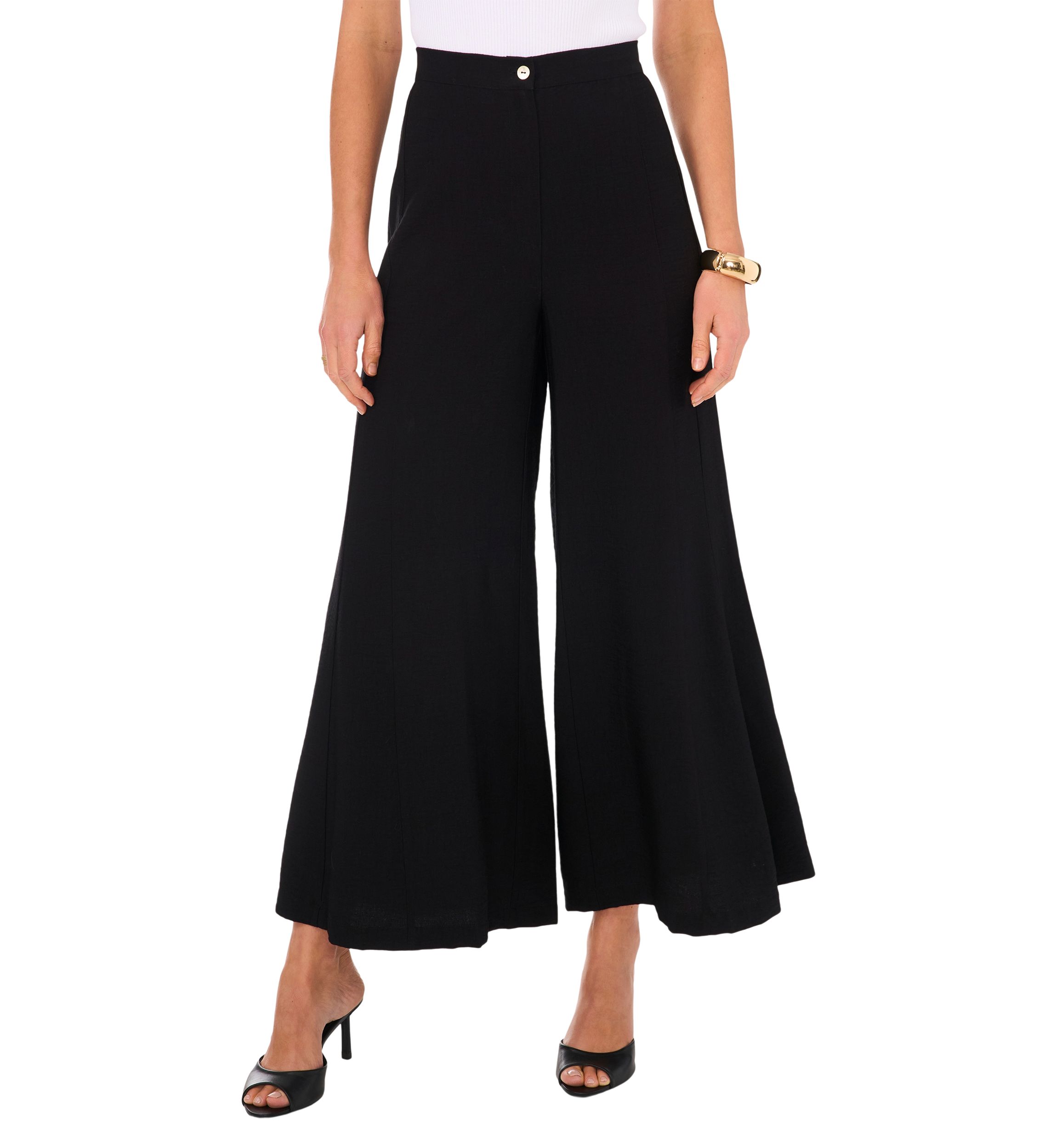 Womens Wide Leg Twill Pants