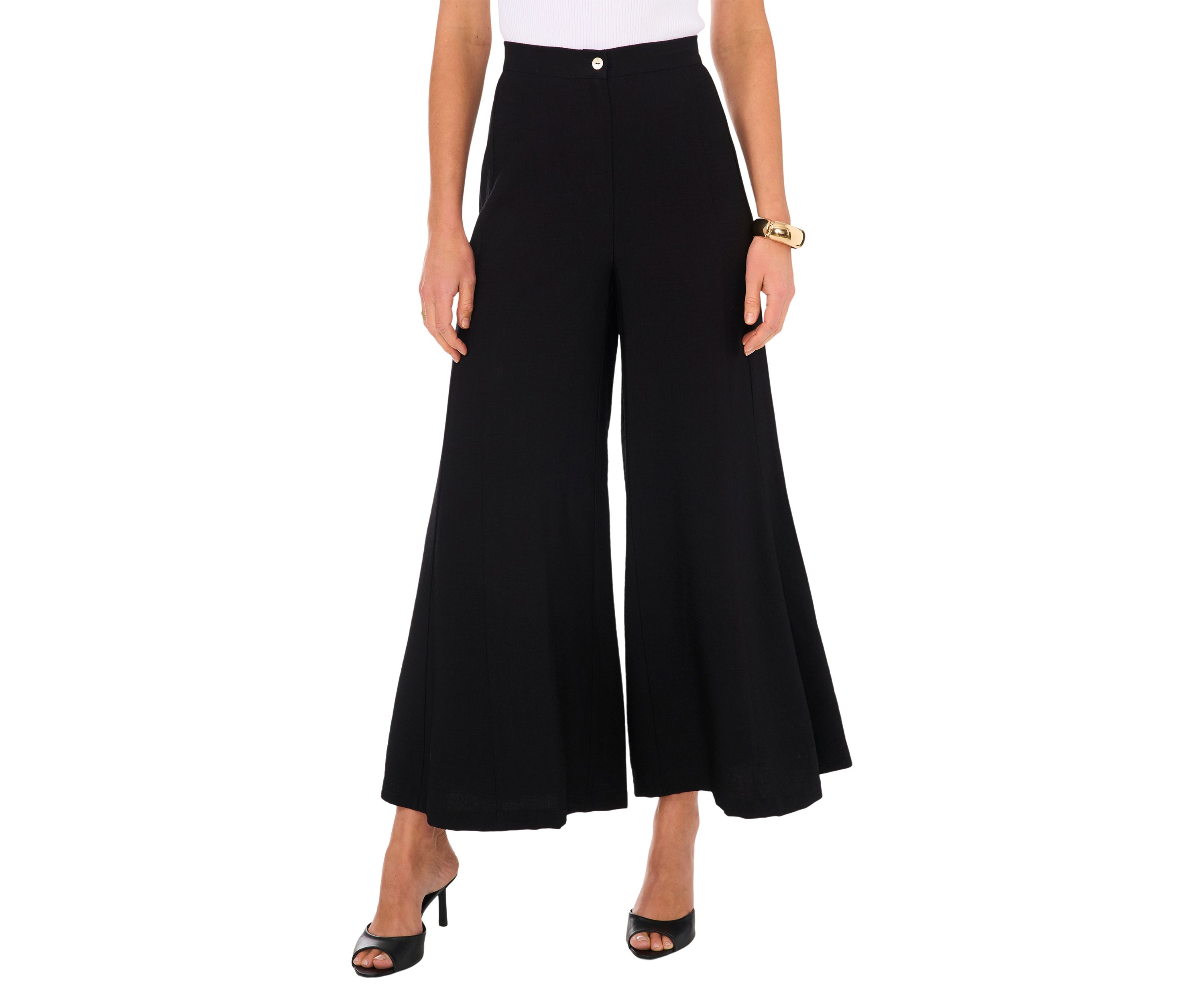 Womens Wide Leg Twill Pants