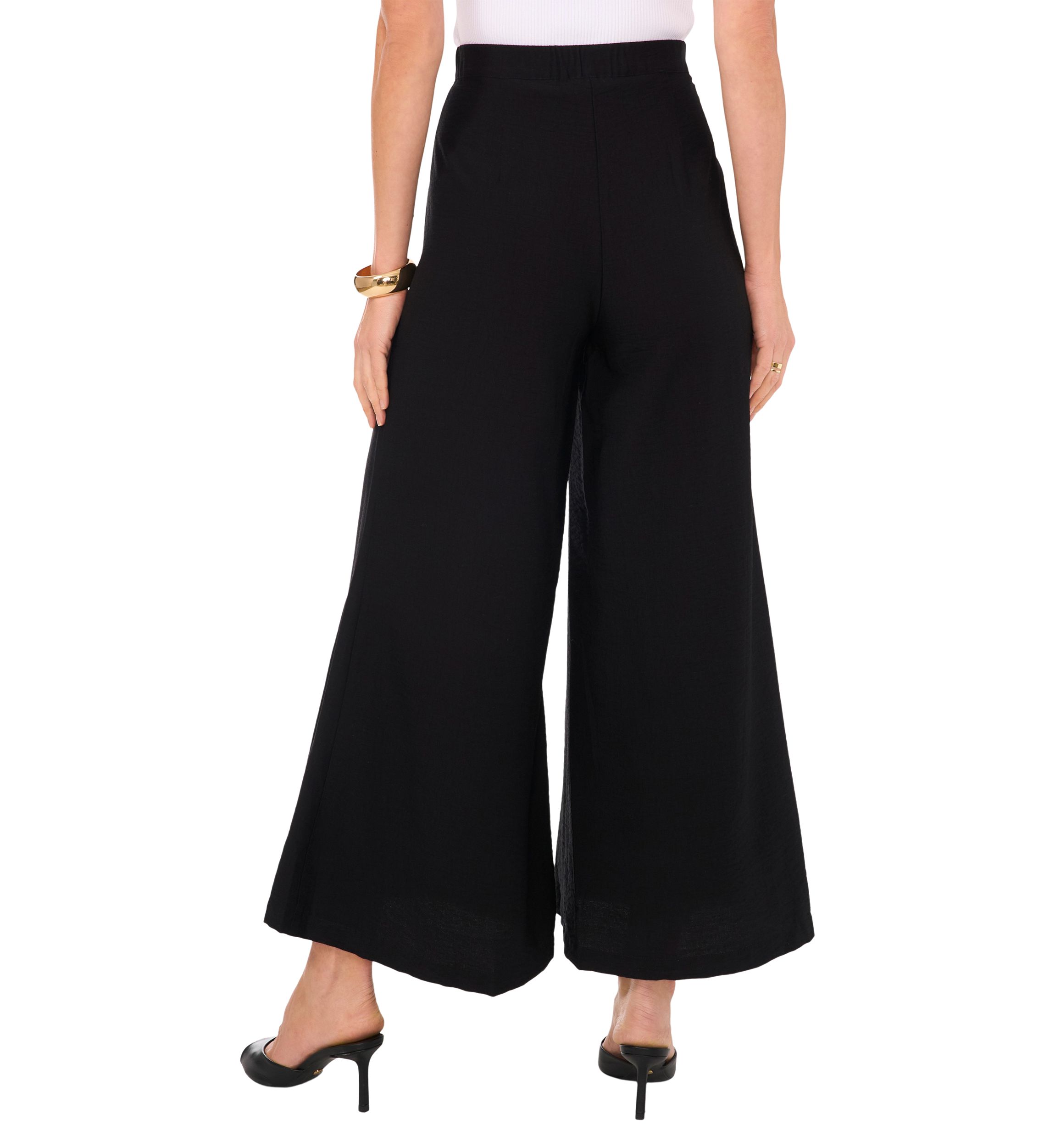 Womens Wide Leg Twill Pants