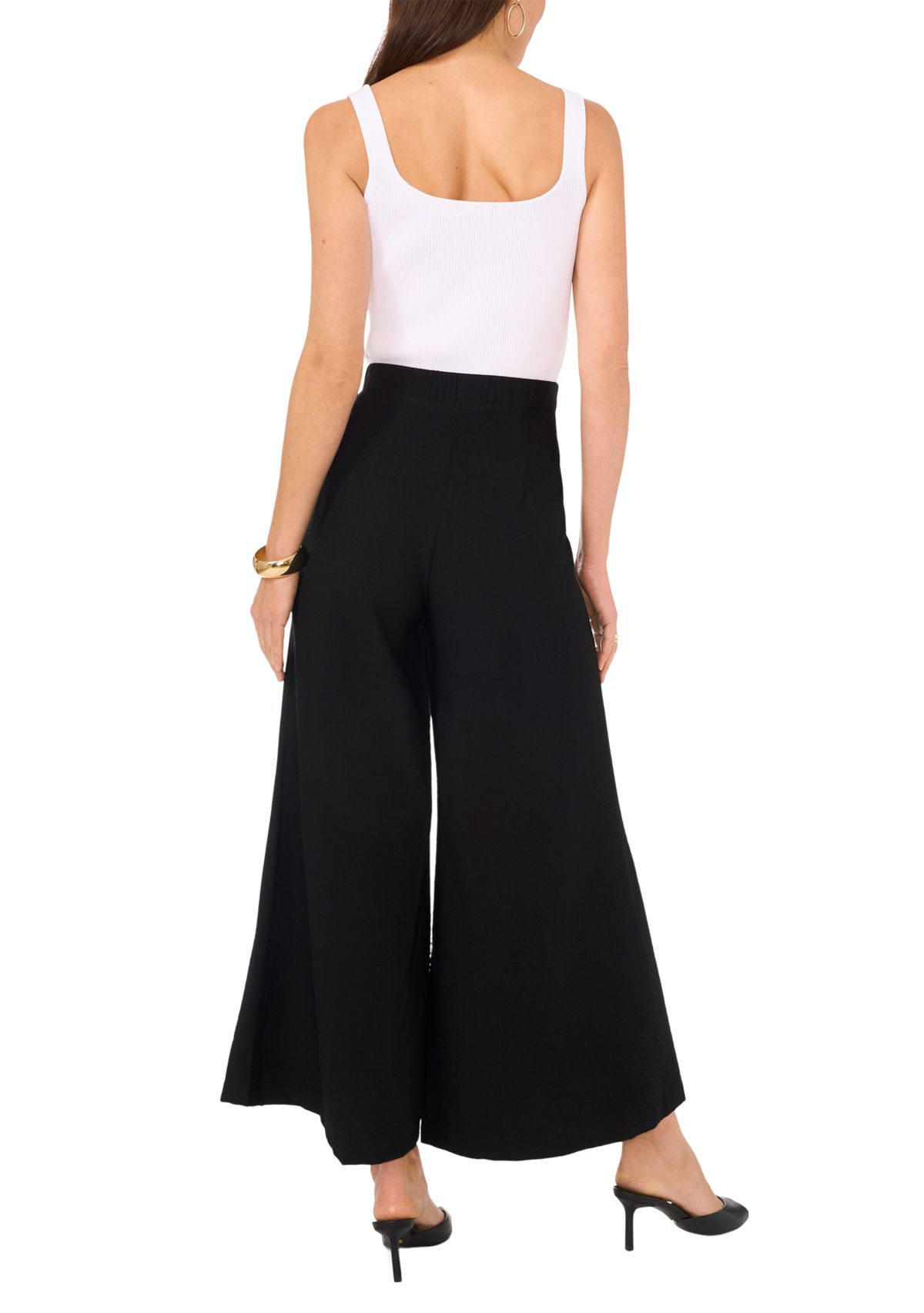 Womens Wide Leg Twill Pants