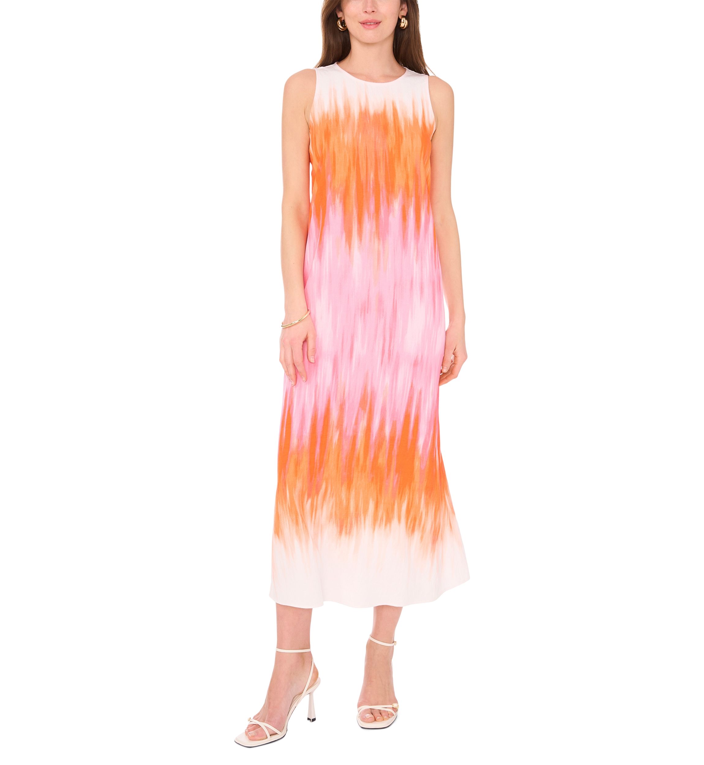 Womens Sleeveless Tie Dye Dress