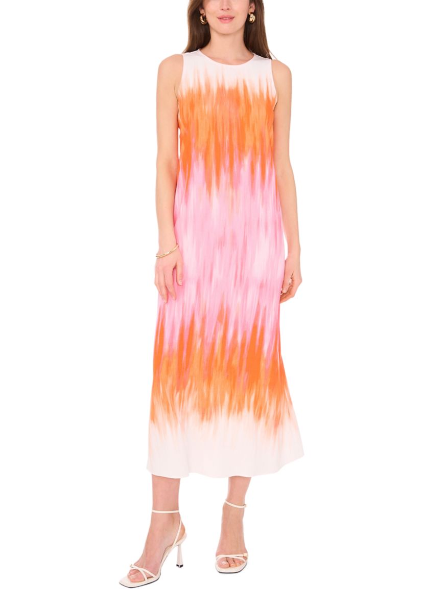 Womens Sleeveless Tie Dye Dress