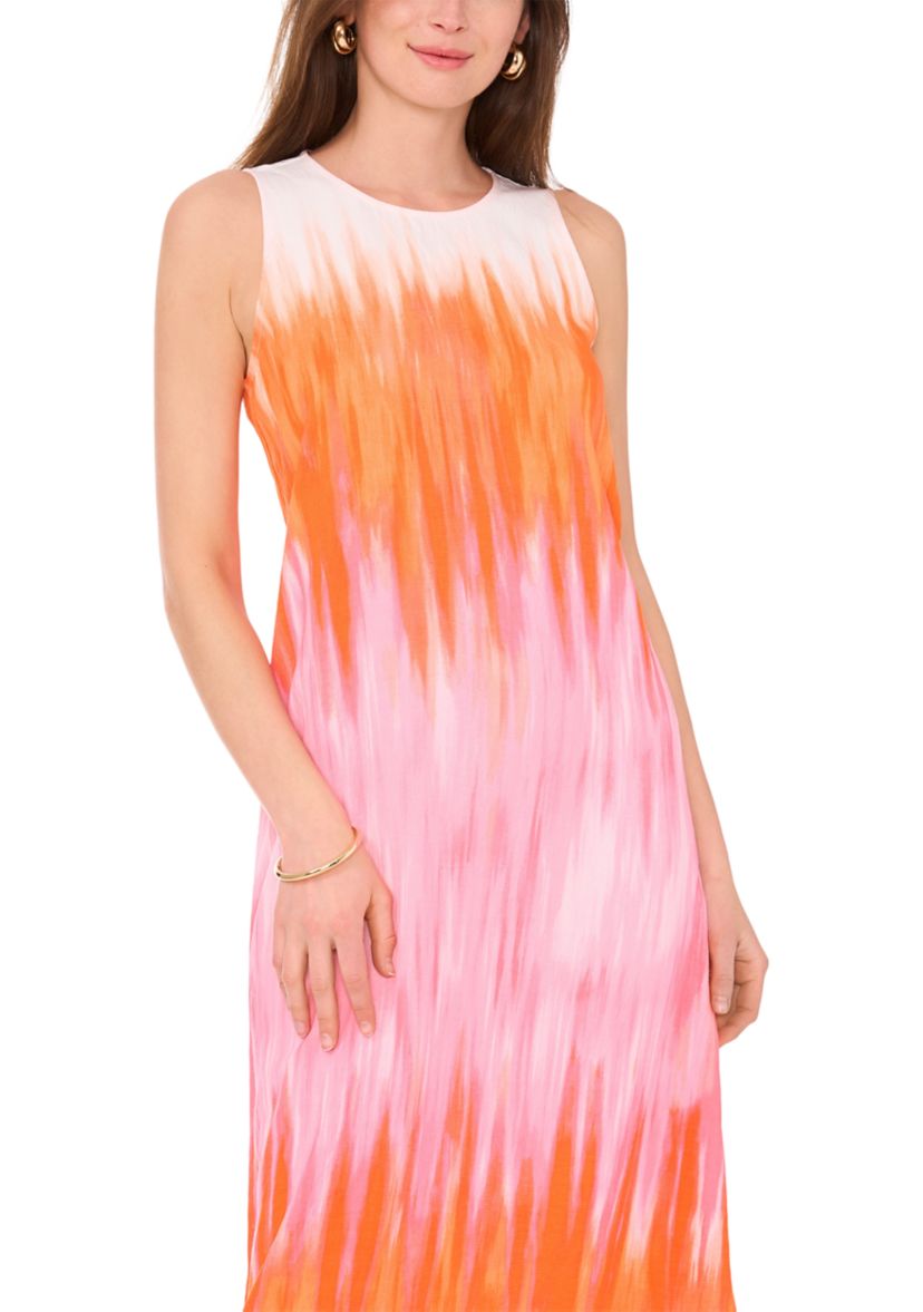 Womens Sleeveless Tie Dye Dress