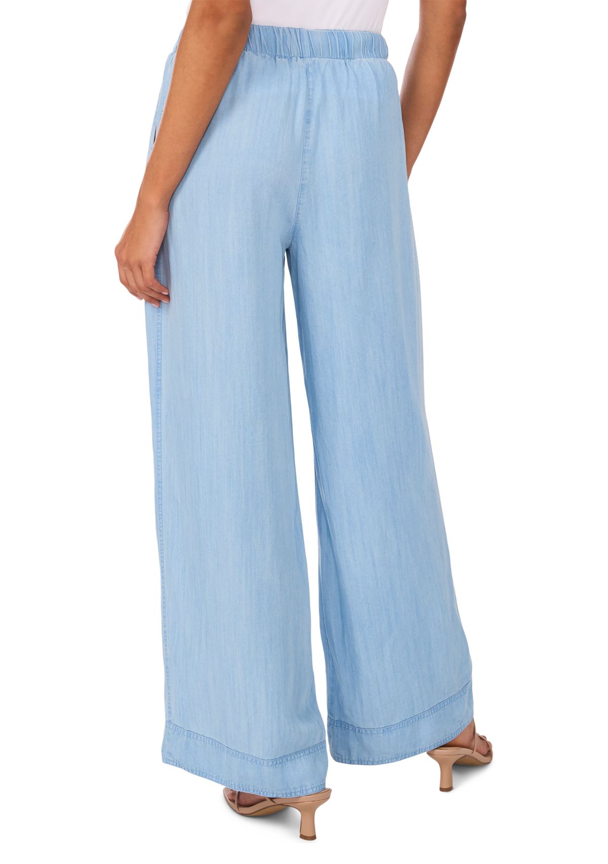 Womens Wide Leg Tencel Pants