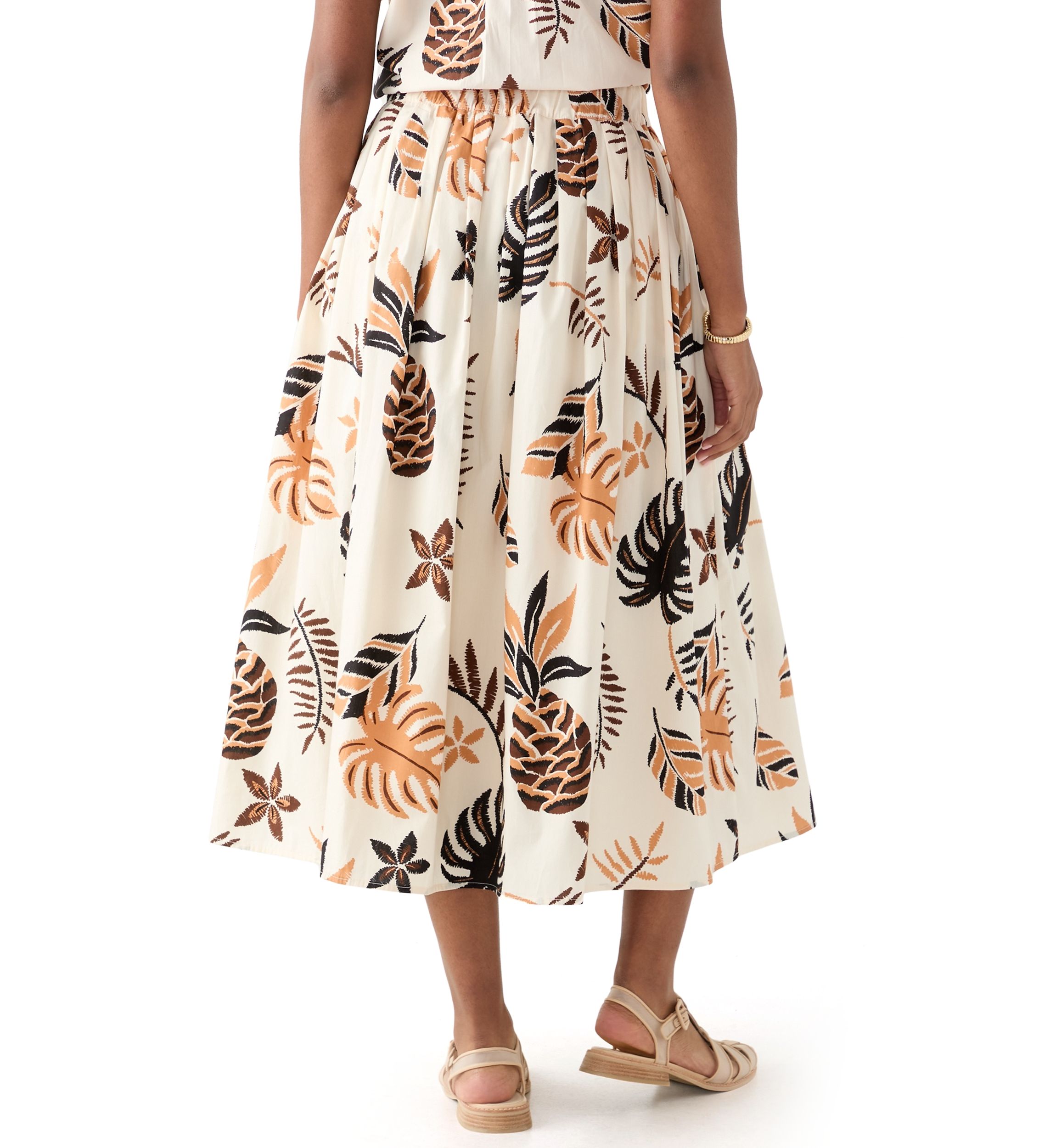 Womens Pull On Printed A-Line Skirt