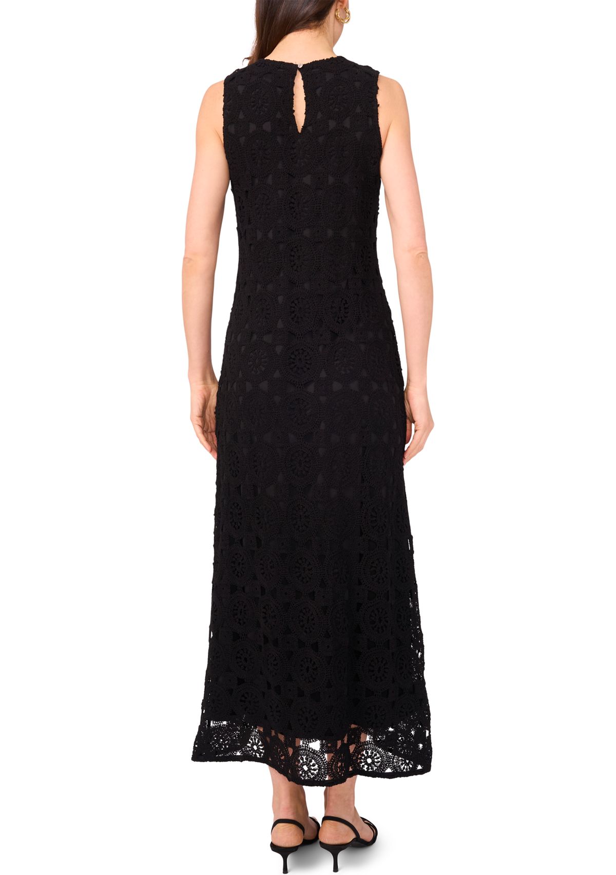 Womens Sleeveless Crochet Dress