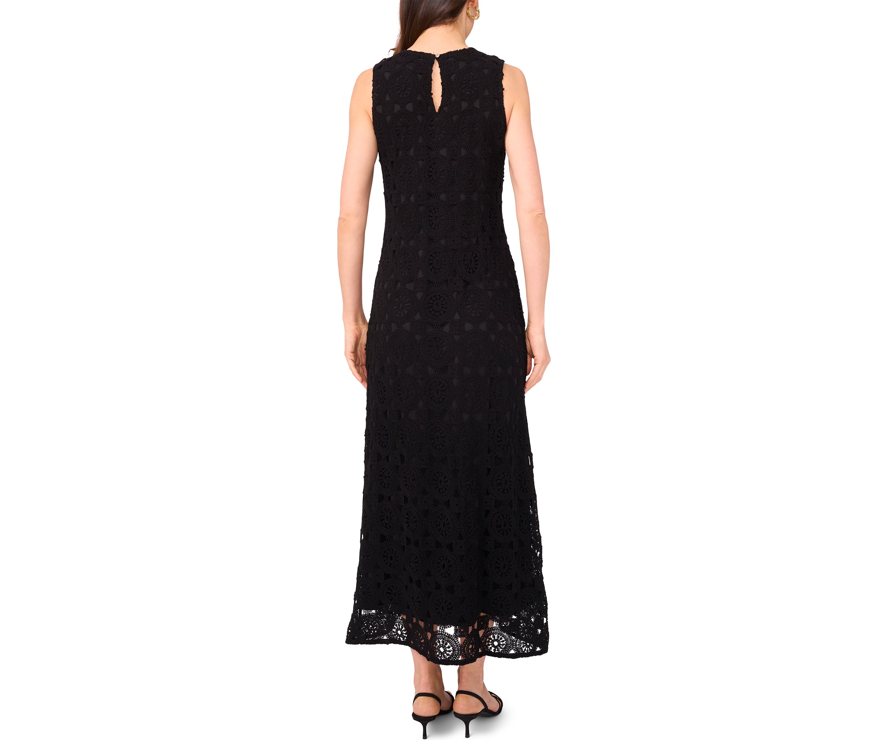 Womens Sleeveless Crochet Dress