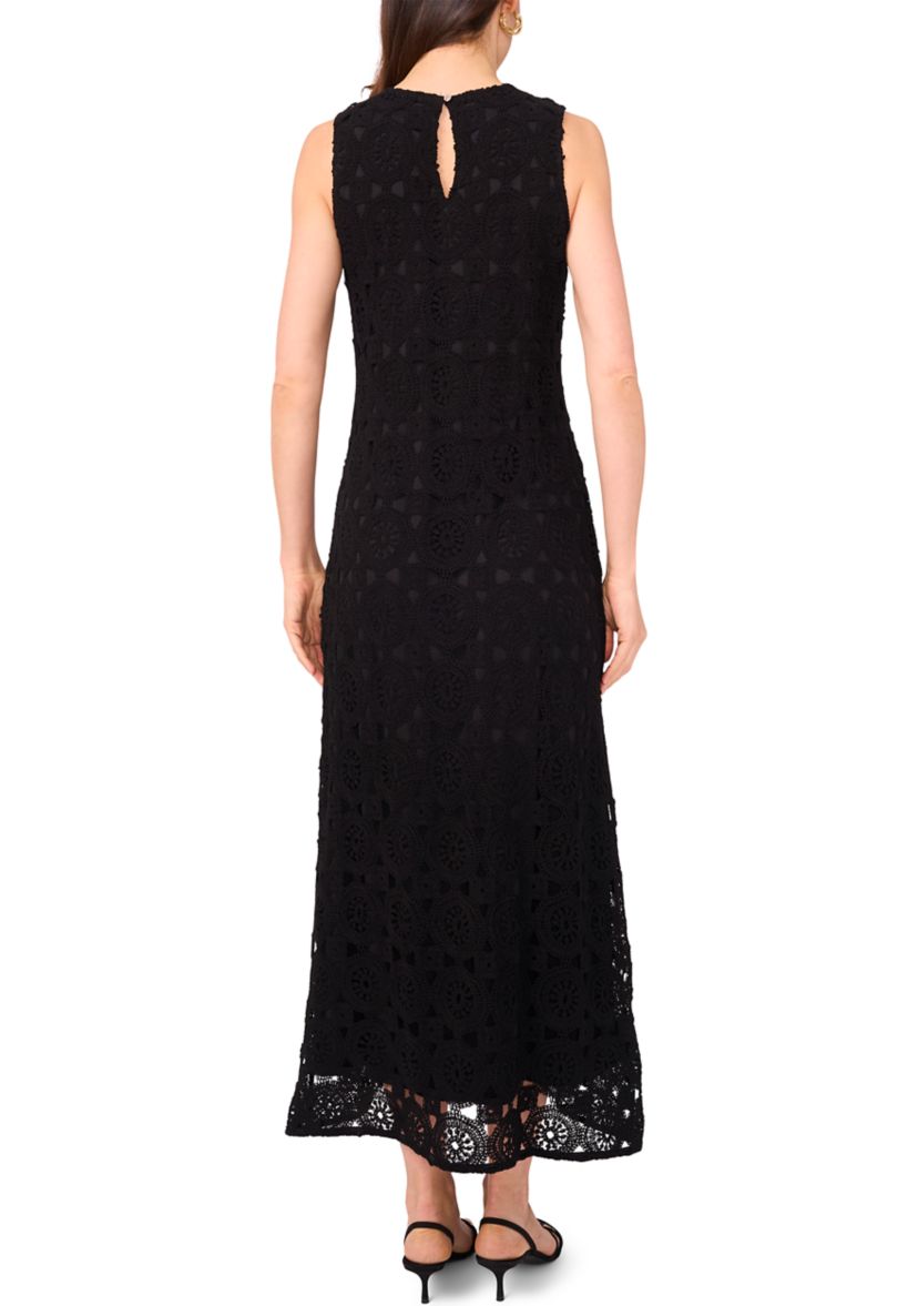 Womens Sleeveless Crochet Dress