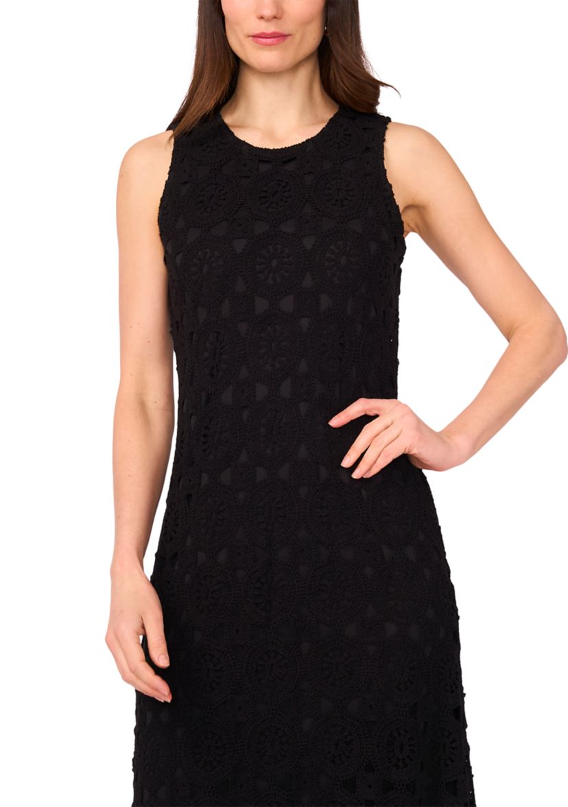 Womens Sleeveless Crochet Dress