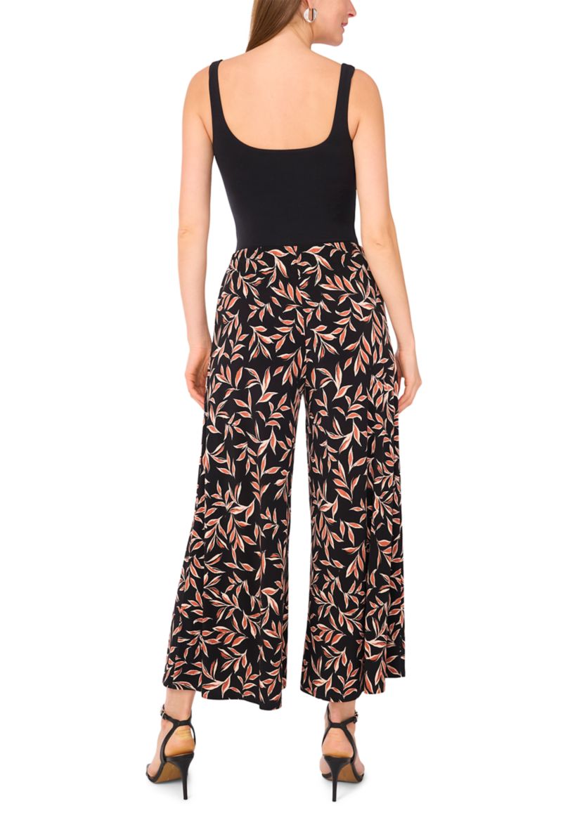 Womens Printed Flared Leg Pants