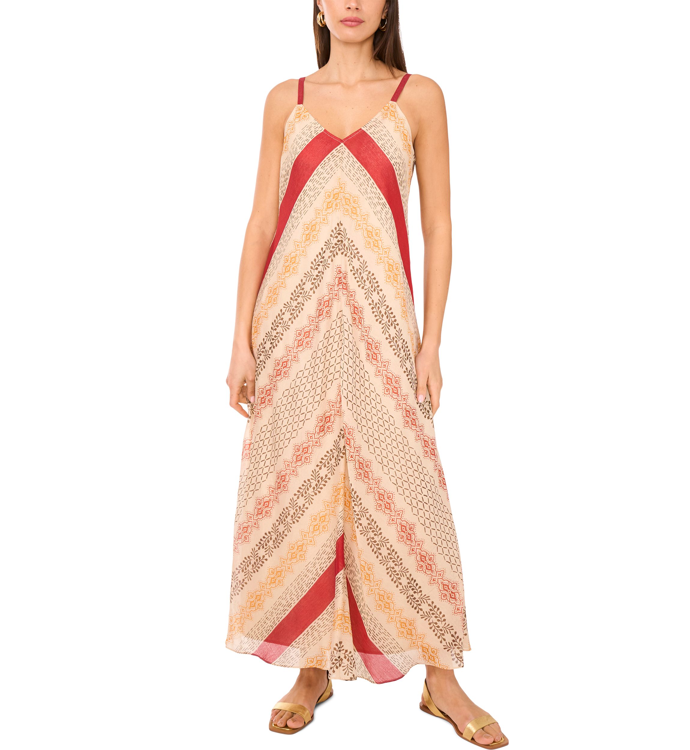 vince striped silk dress Vince