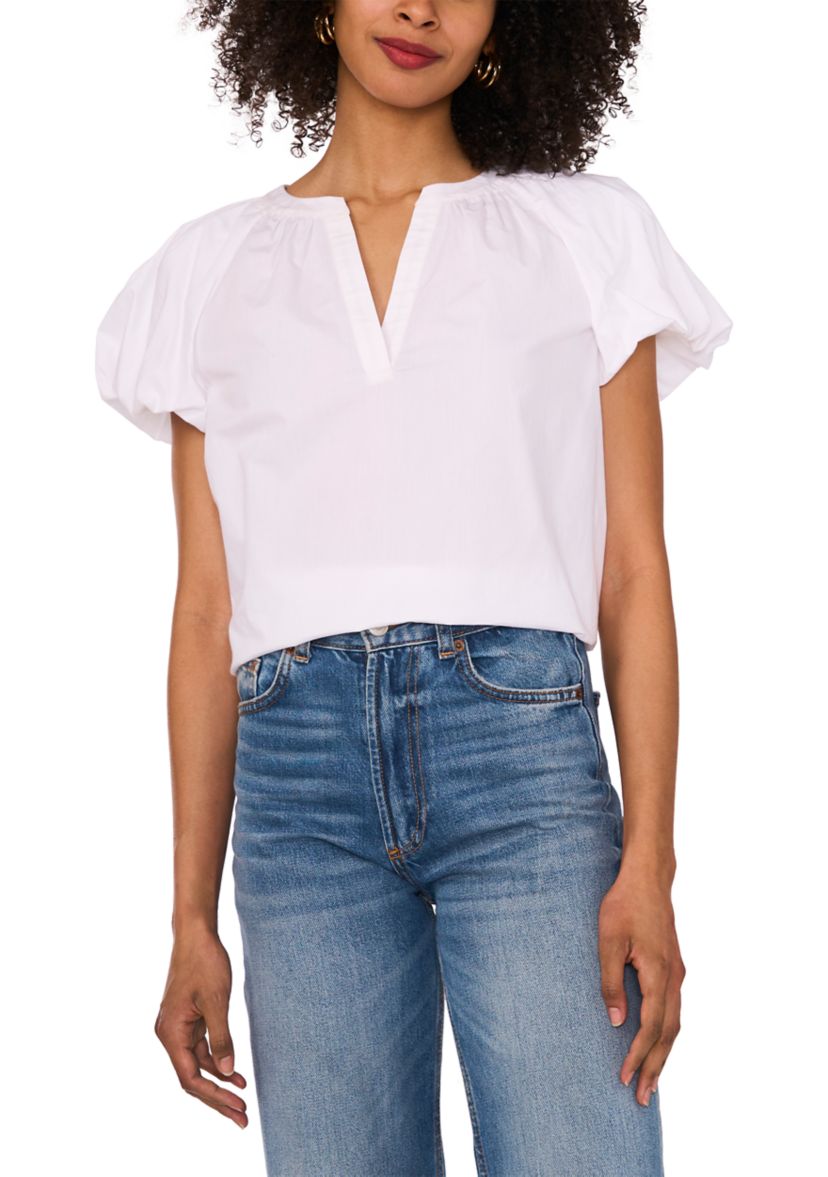 Womens Flutter Sleeve Blouse