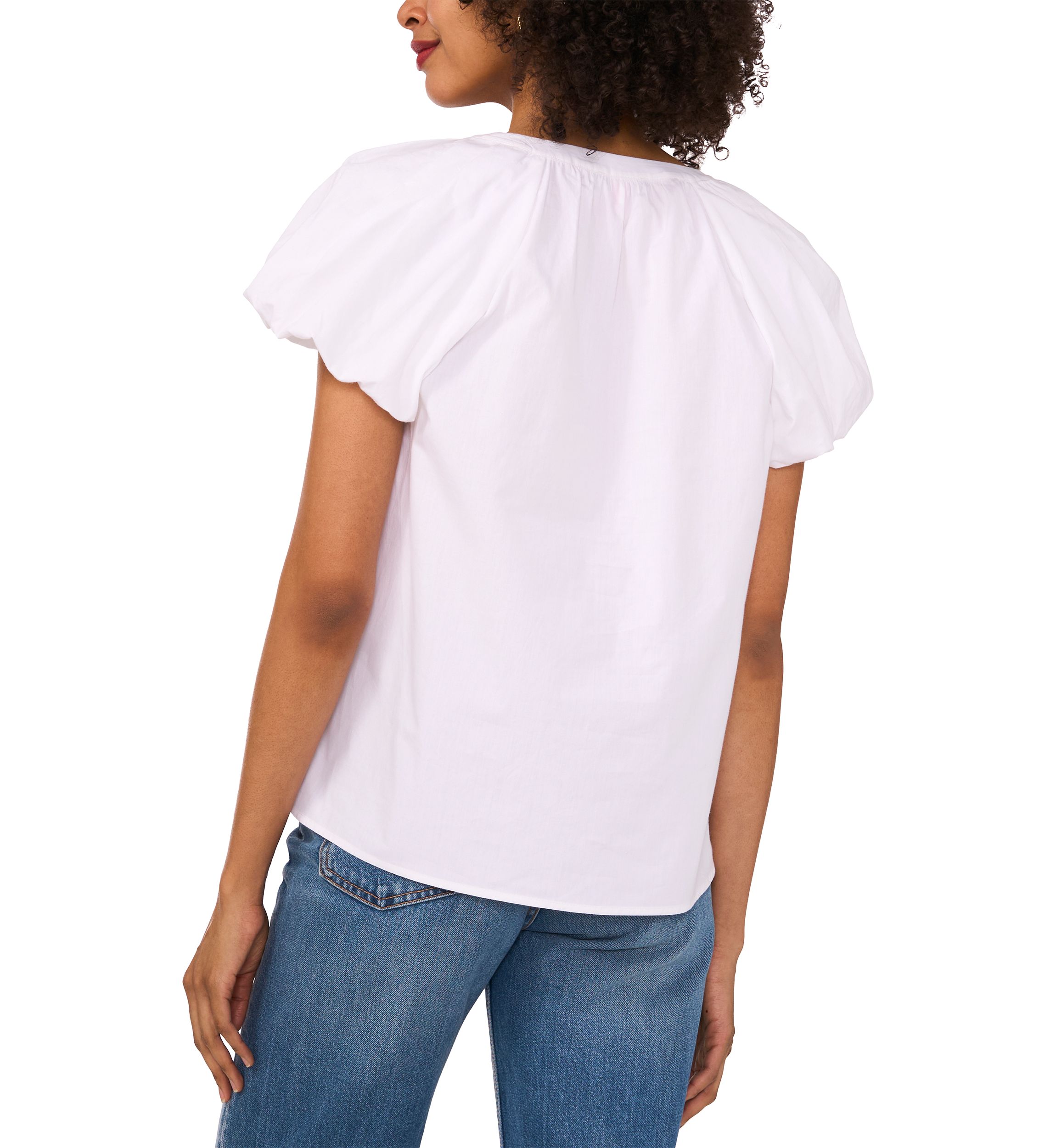 Womens Flutter Sleeve Blouse