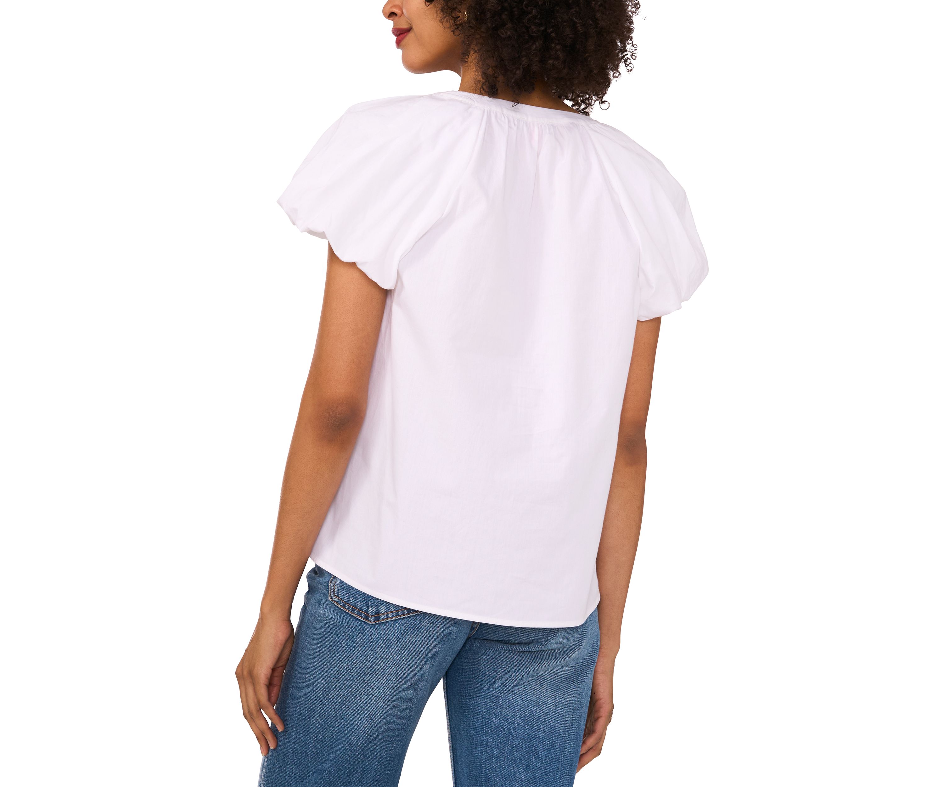 Womens Flutter Sleeve Blouse