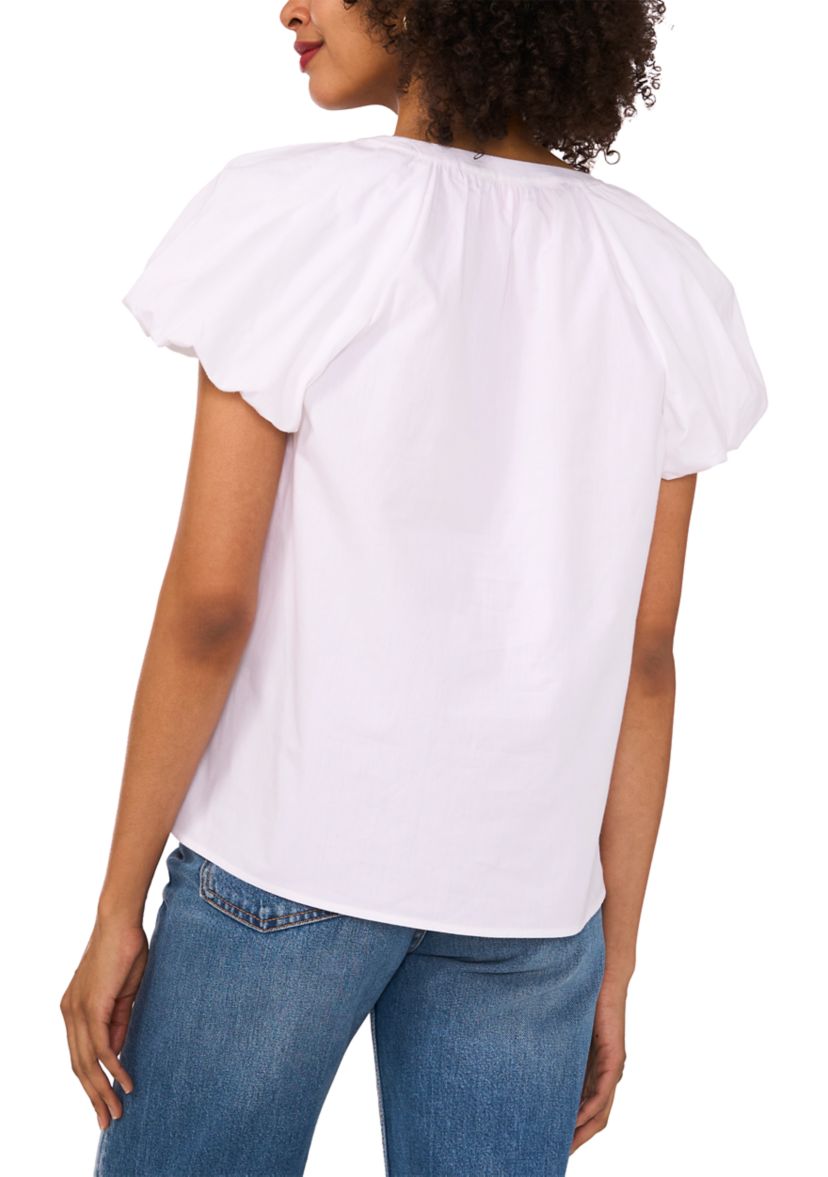 Womens Flutter Sleeve Blouse