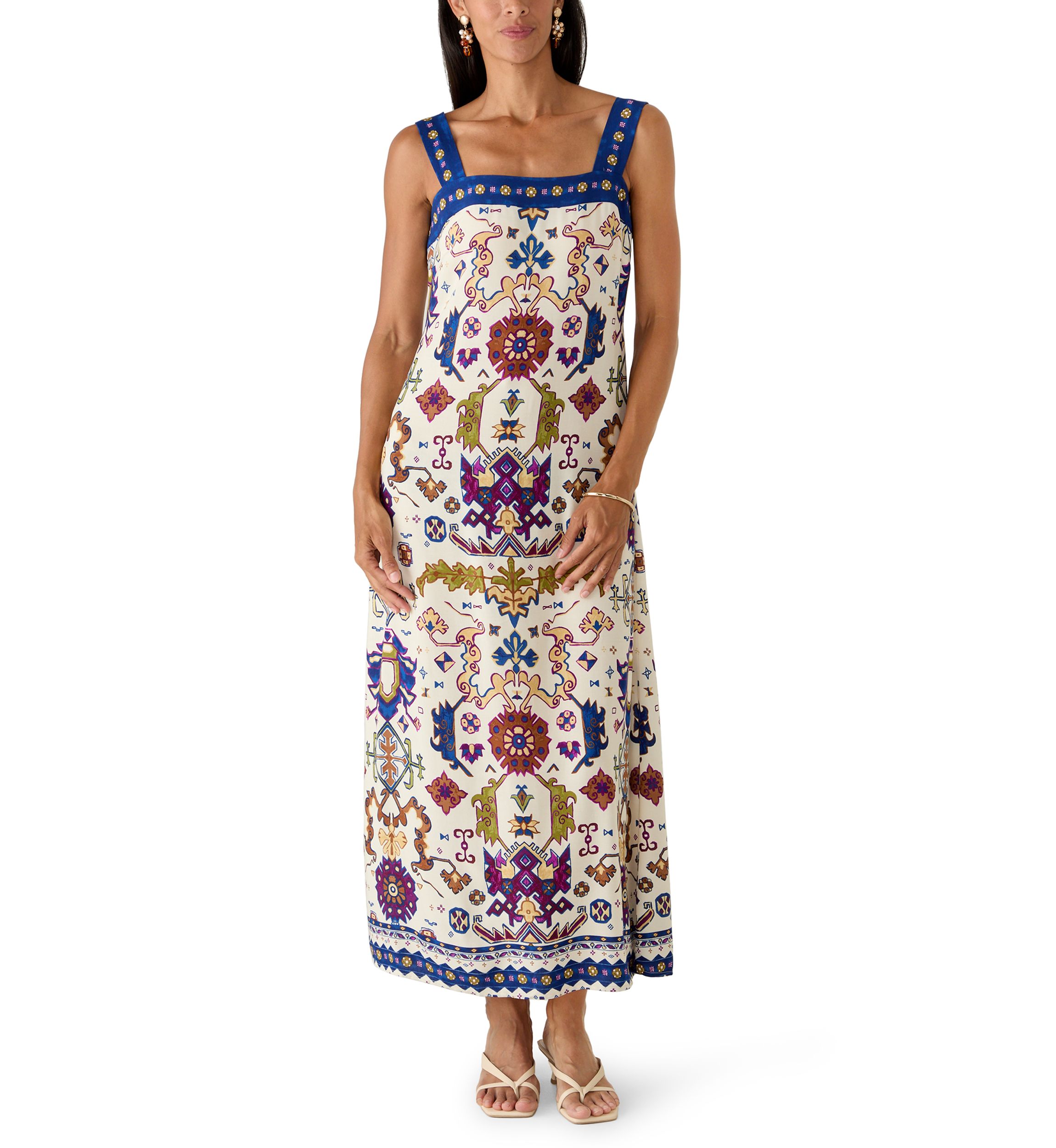 belk maxi dresses Endless Rose Textured Dress MSK Petite Tie Waist Print